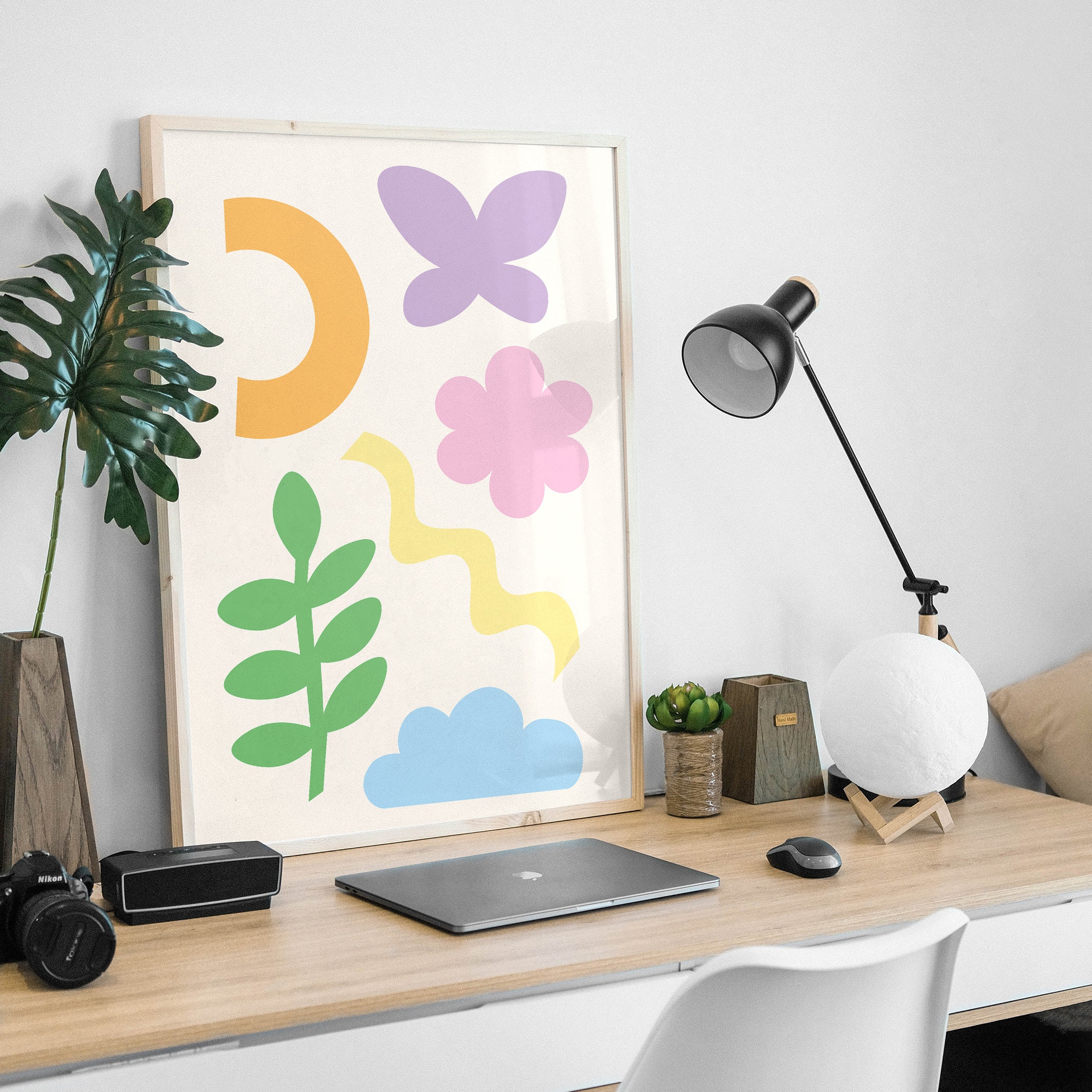 Cute Abstract Shapes Print - Image 3