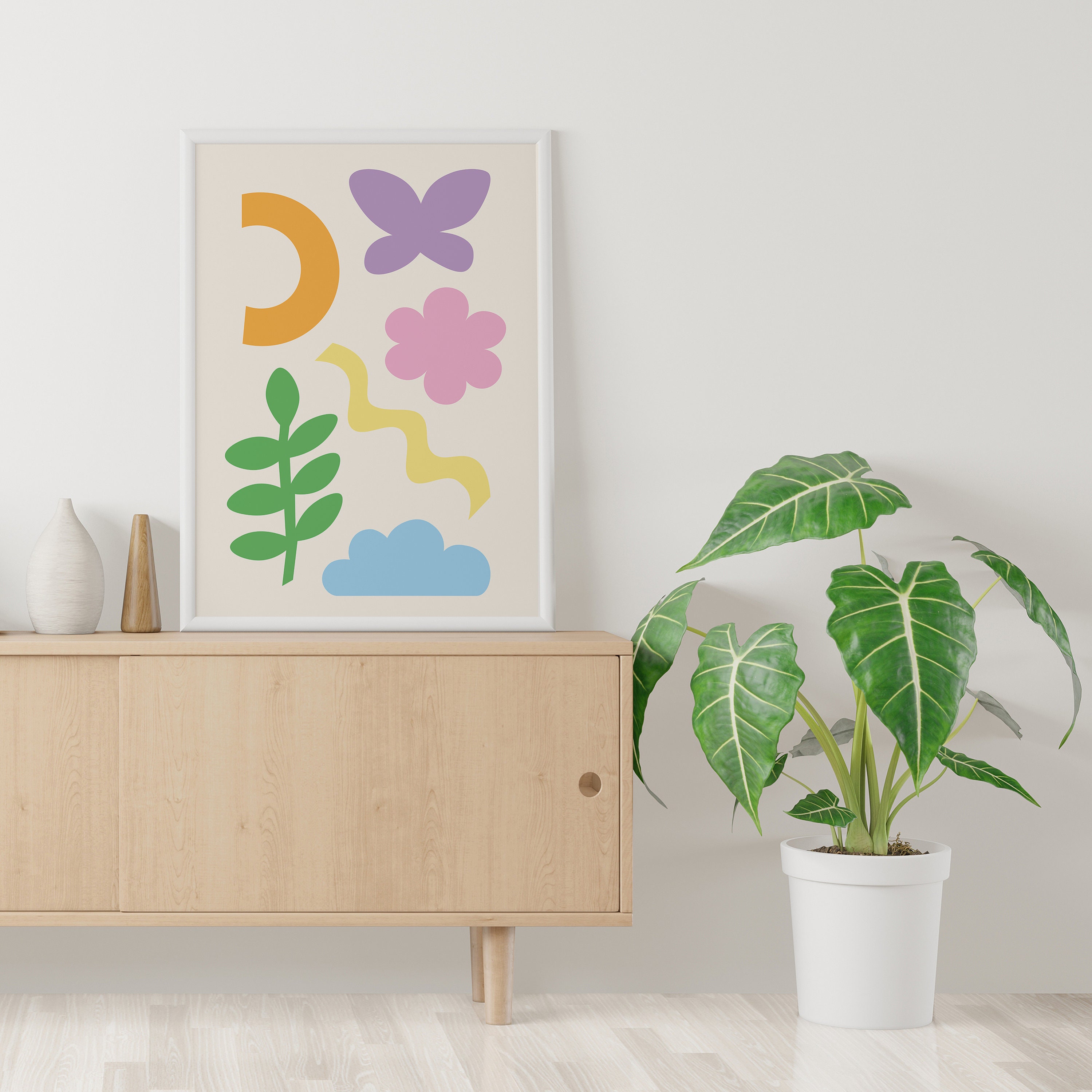 Cute Abstract Shapes Print - Image 5