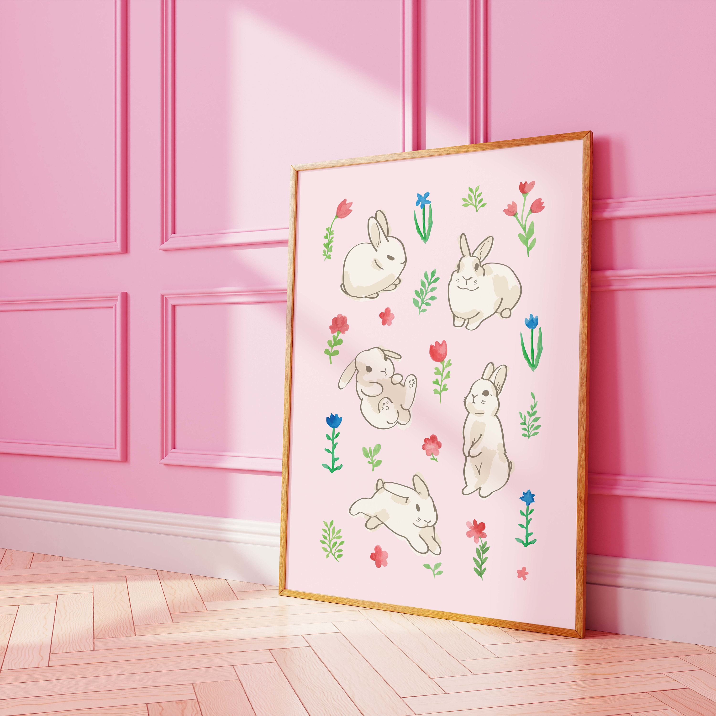 Cute Bunnies Print - Image 2