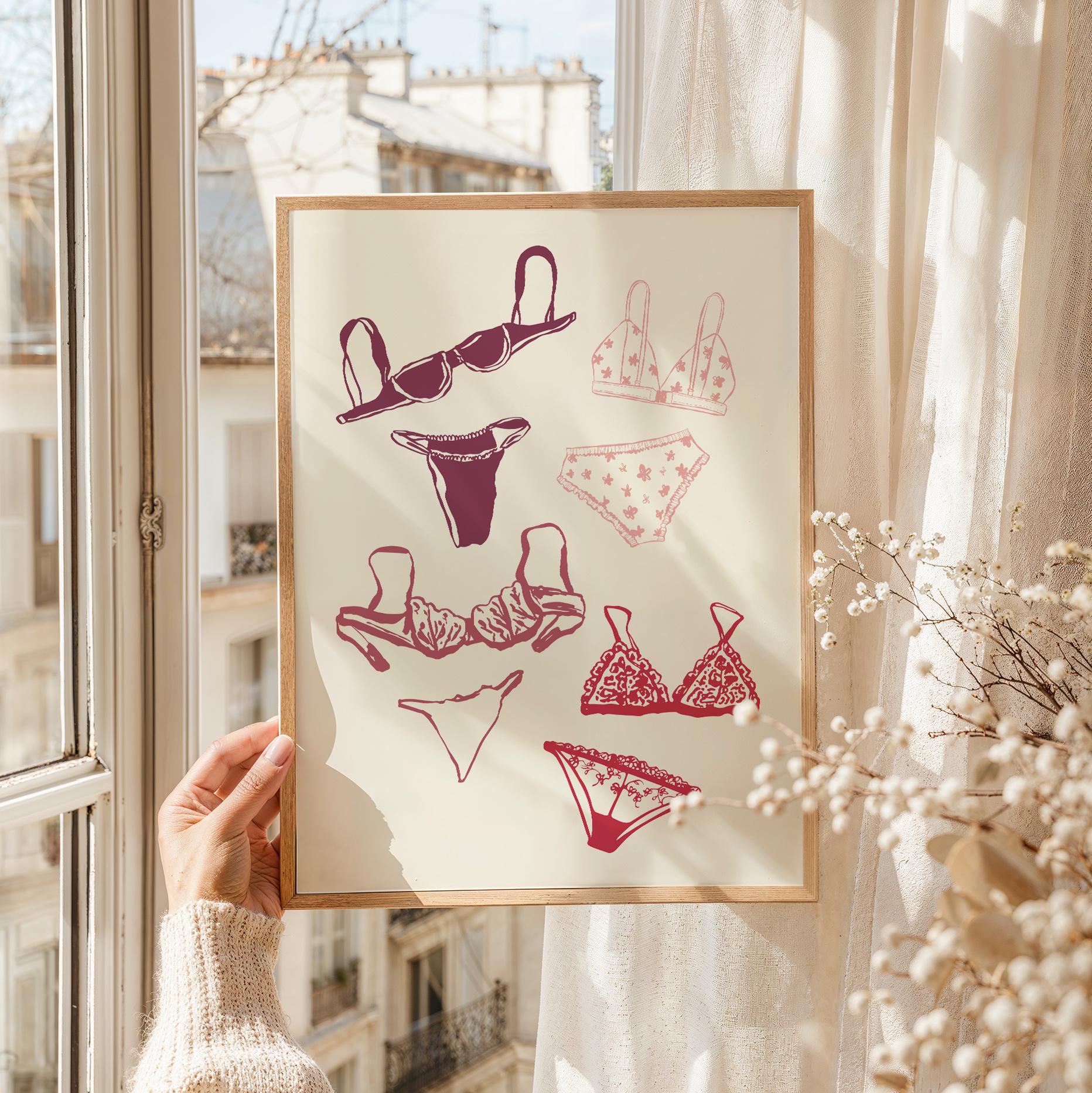 Cute Lingerie Print - Image 4
