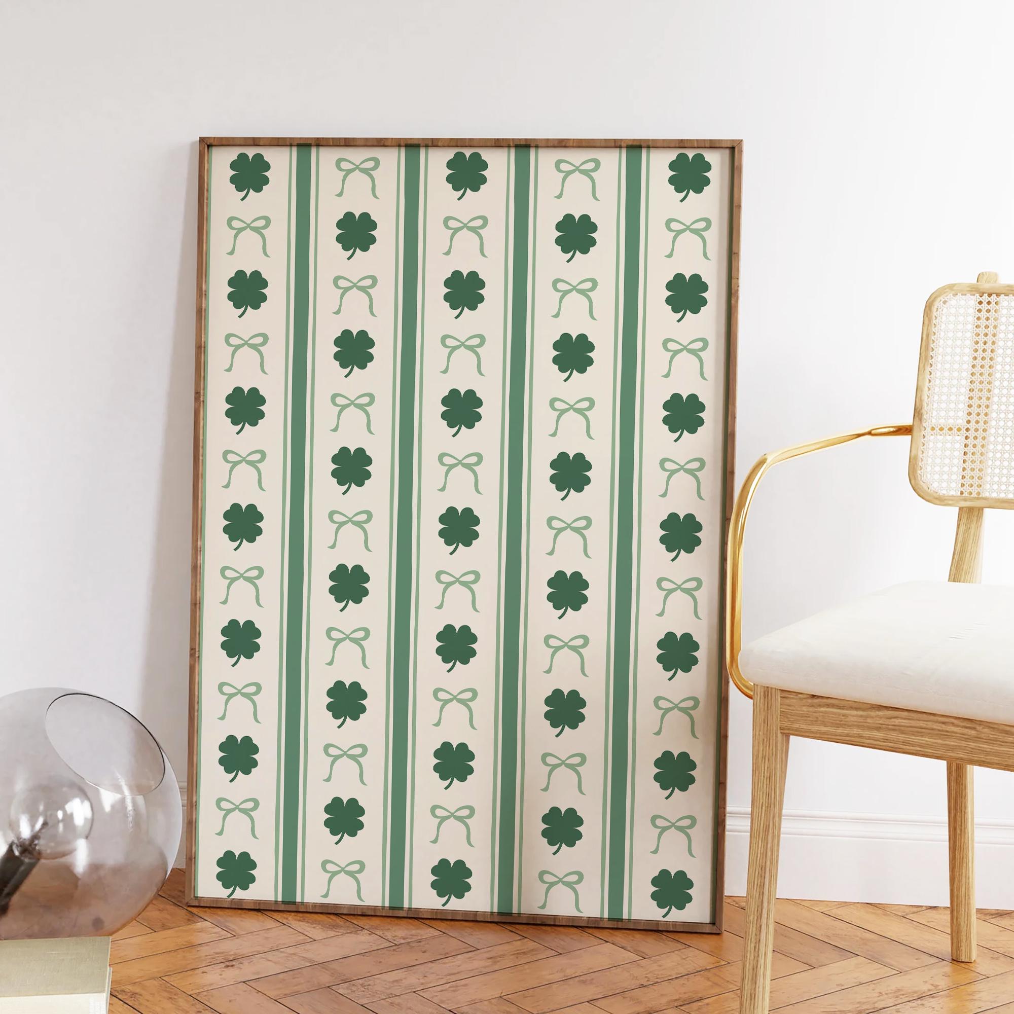 Cute Shamrock Bow Print - Image 2