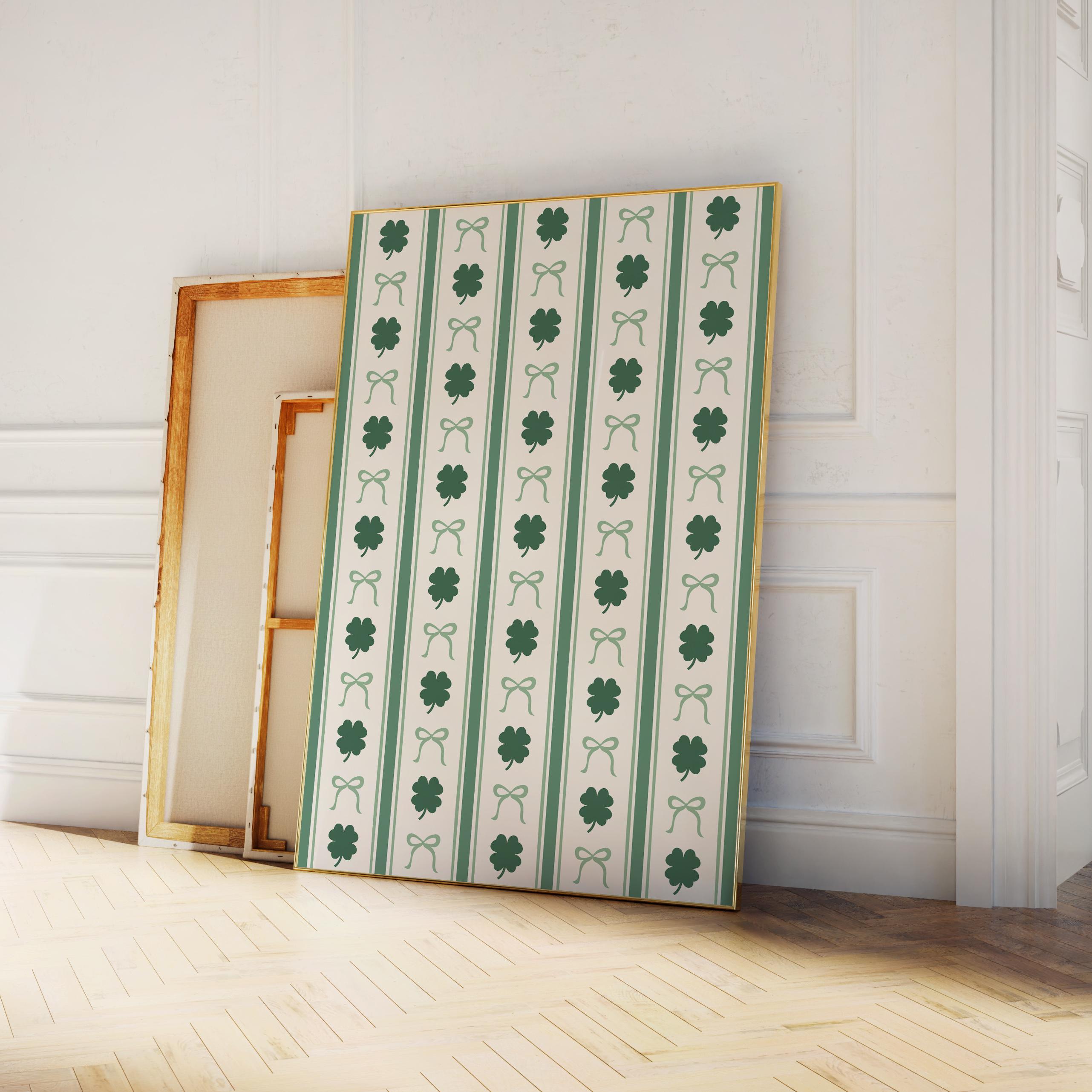 Cute Shamrock Bow Print - Image 3