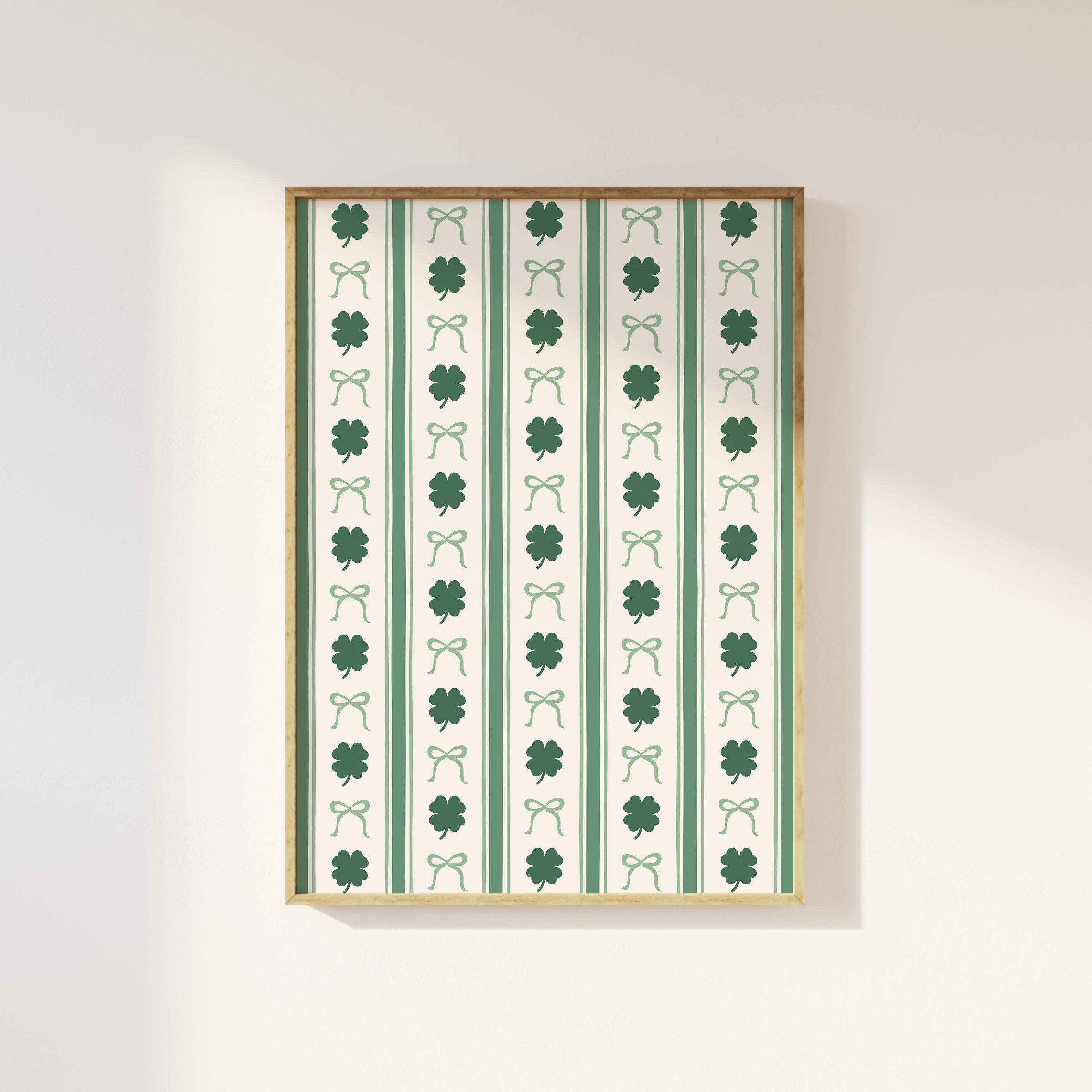 Cute Shamrock Bow Print - Image 4