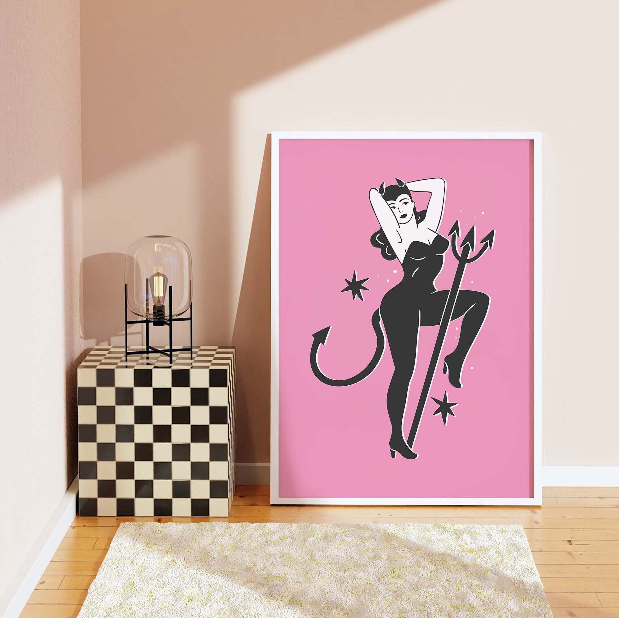 Devil Pinup Print