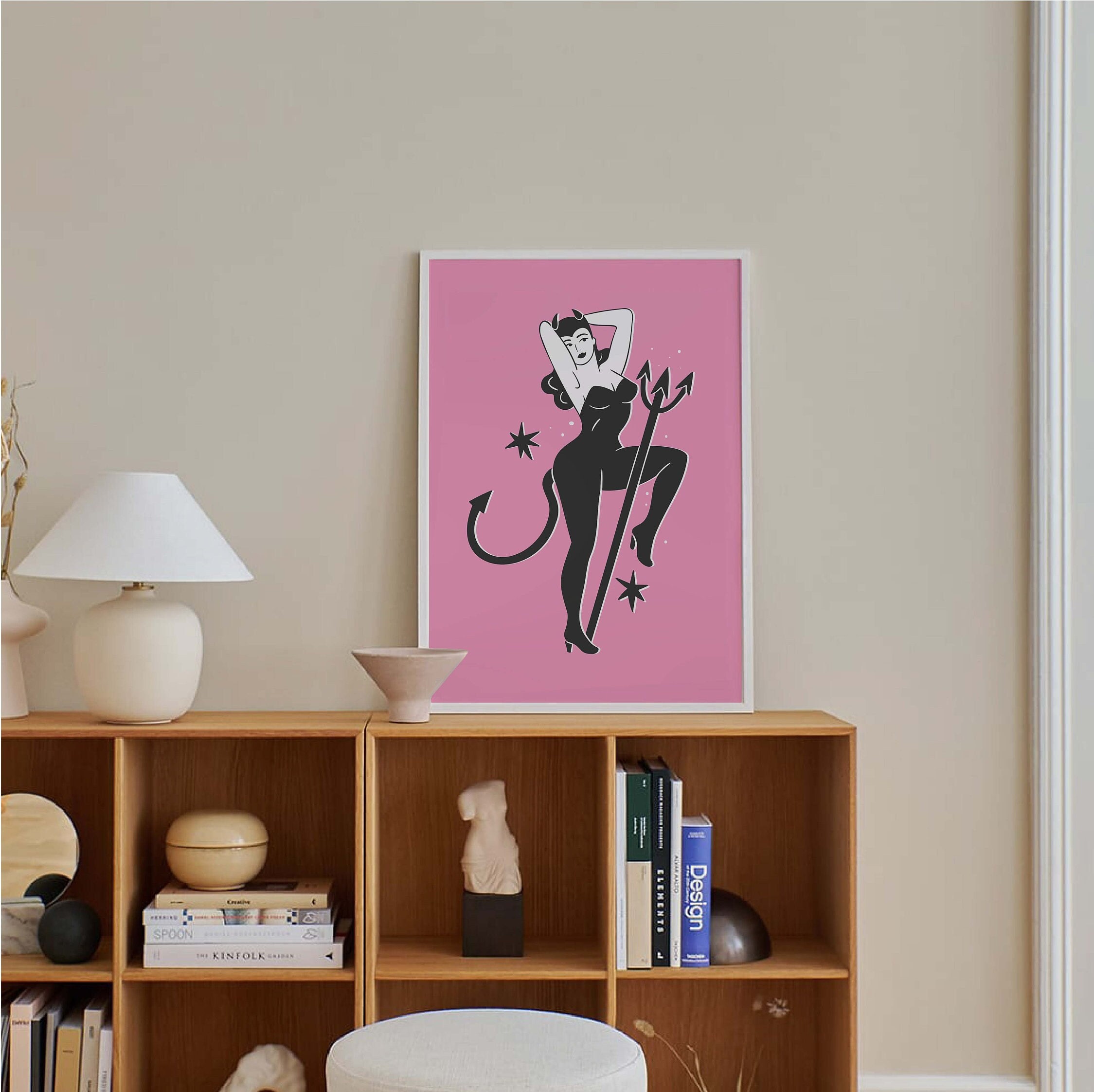 Devil Pinup Print - Image 3