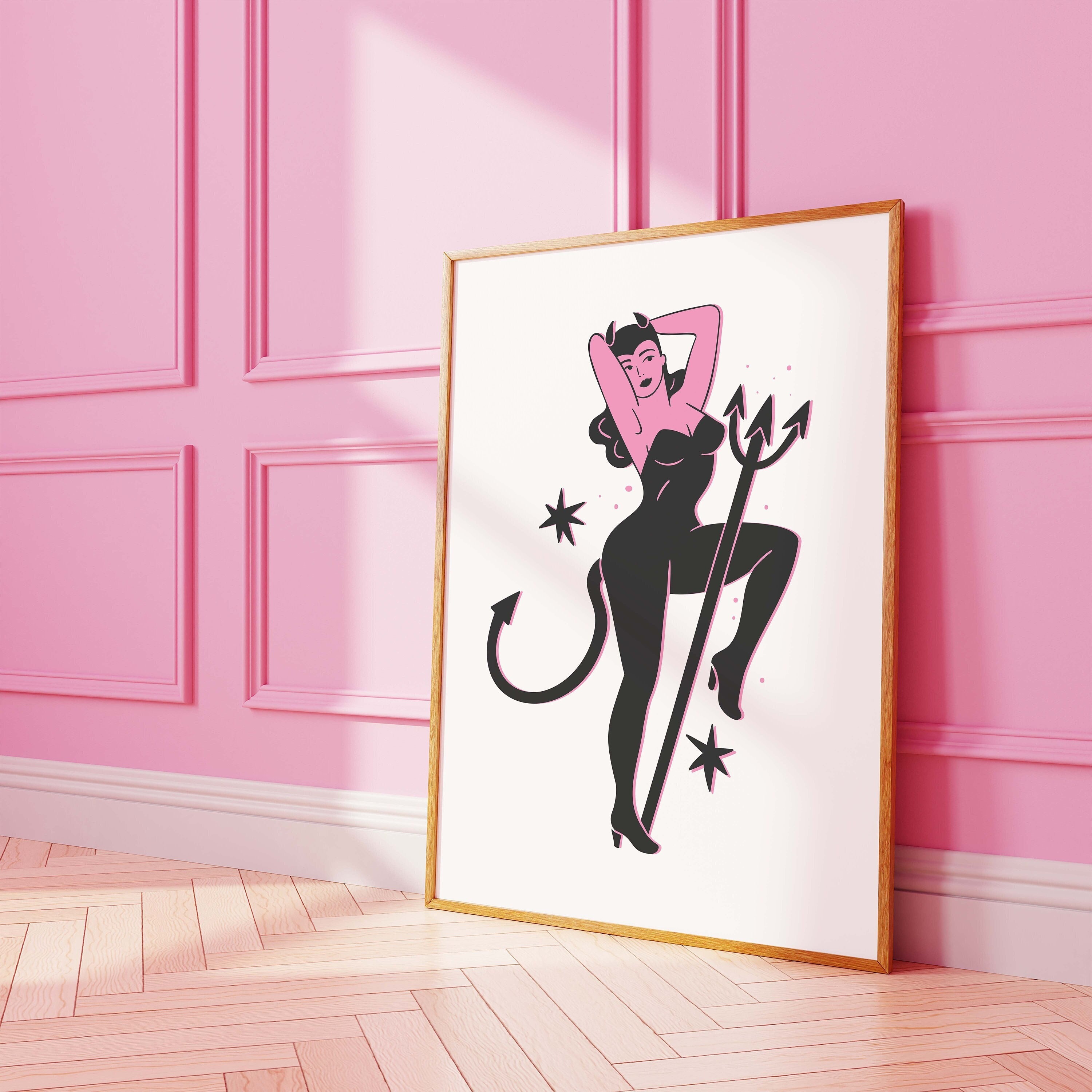 Devil Pinup Print
