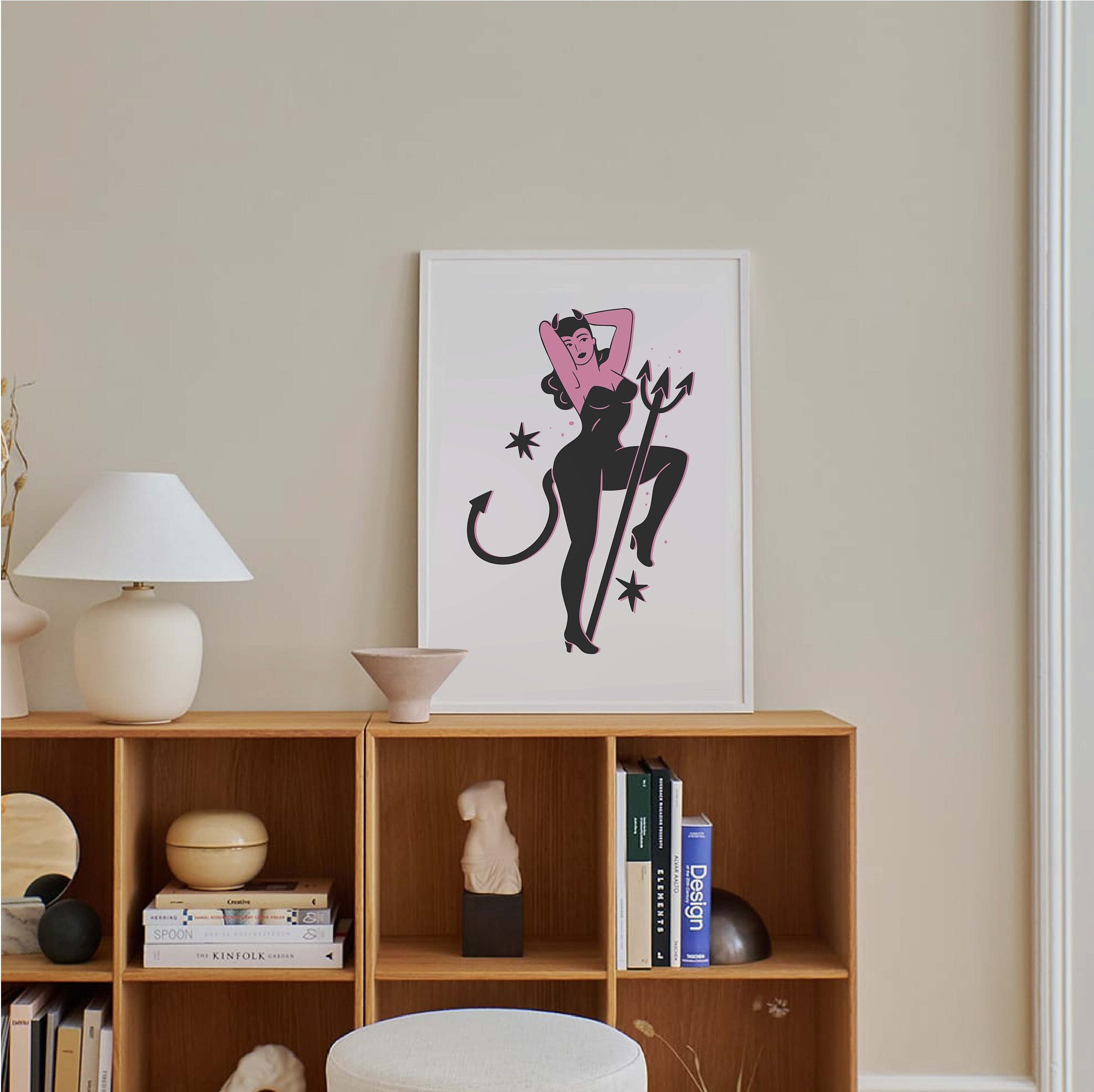 Devil Pinup Print - Image 2