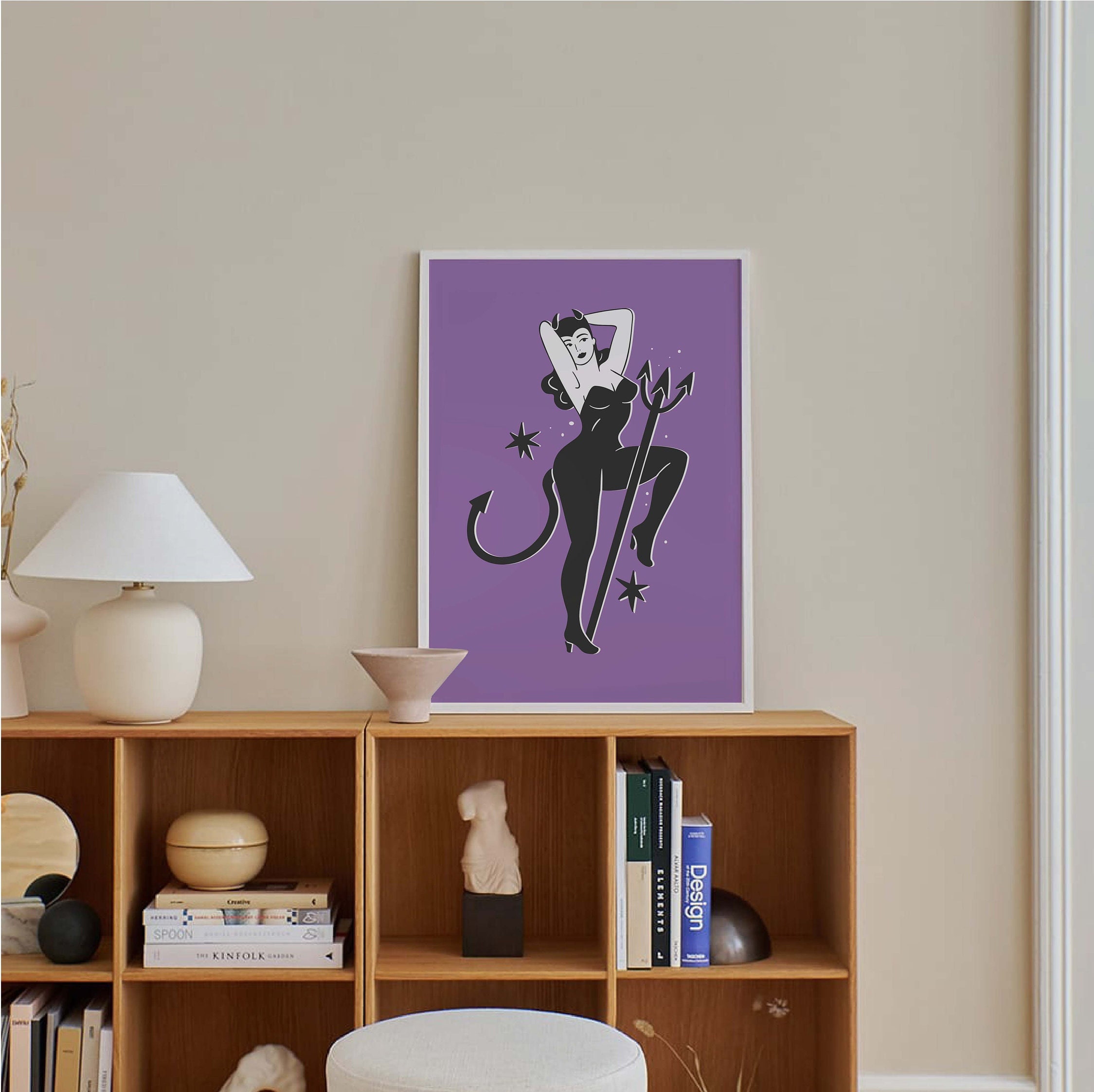 Devil Pinup Print - Image 3
