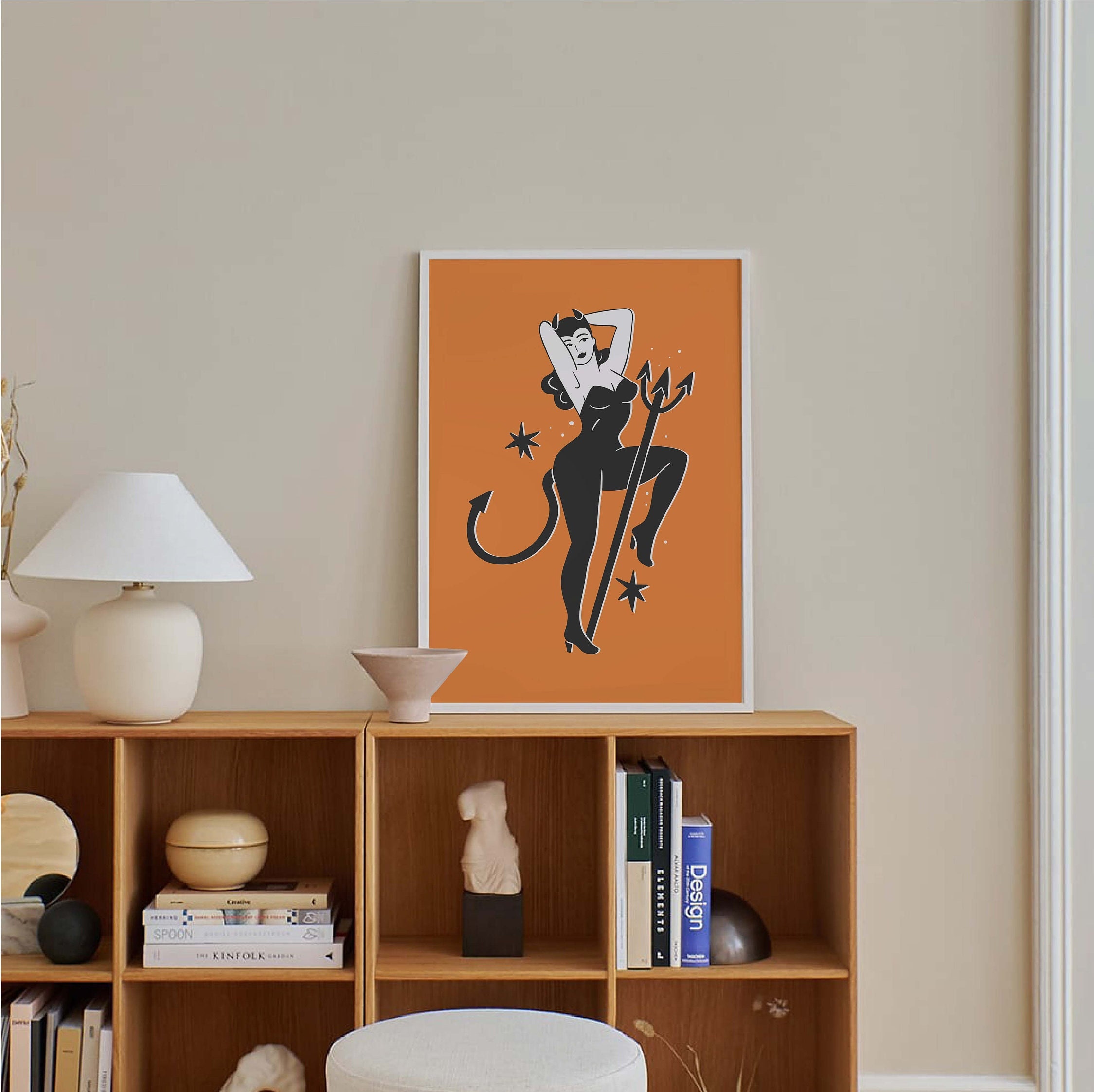 Devil Pinup Print - Image 3