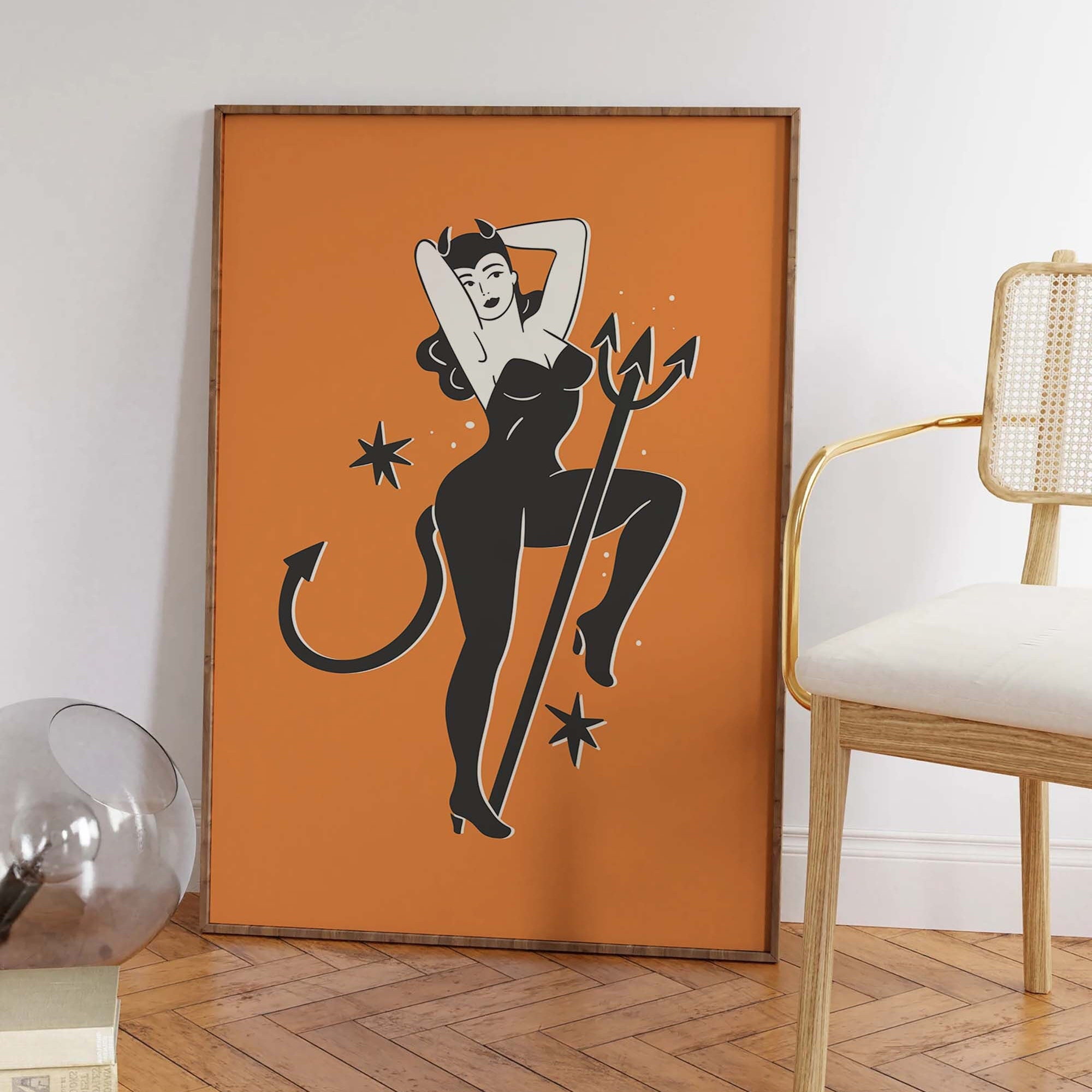 Devil Pinup Print - Image 5