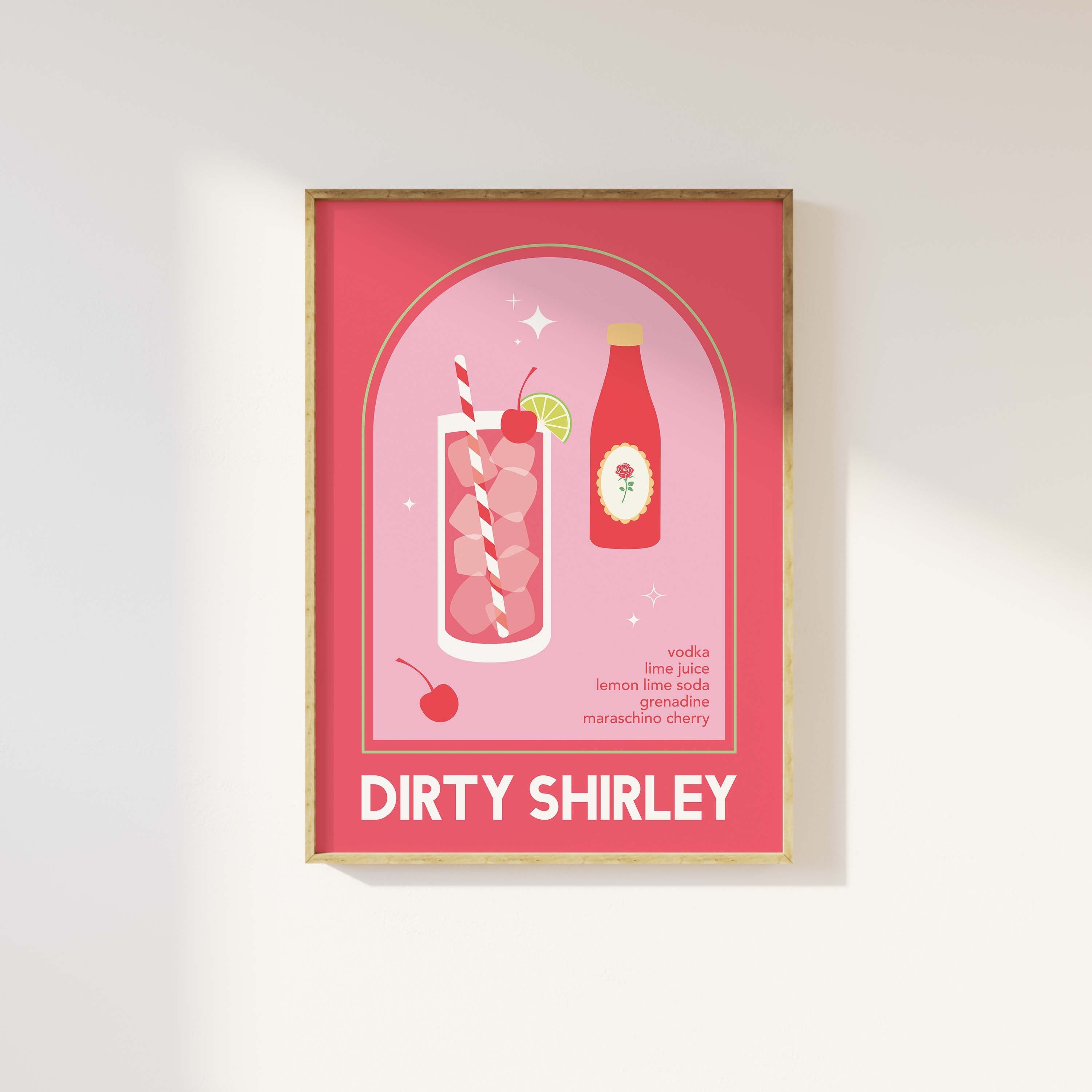 Dirty Shirley Cocktail Print - Image 5