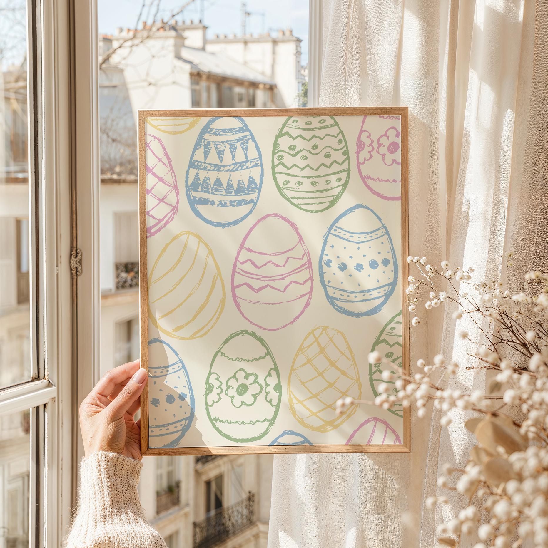 Easter Eggs Sketch Print - Image 3