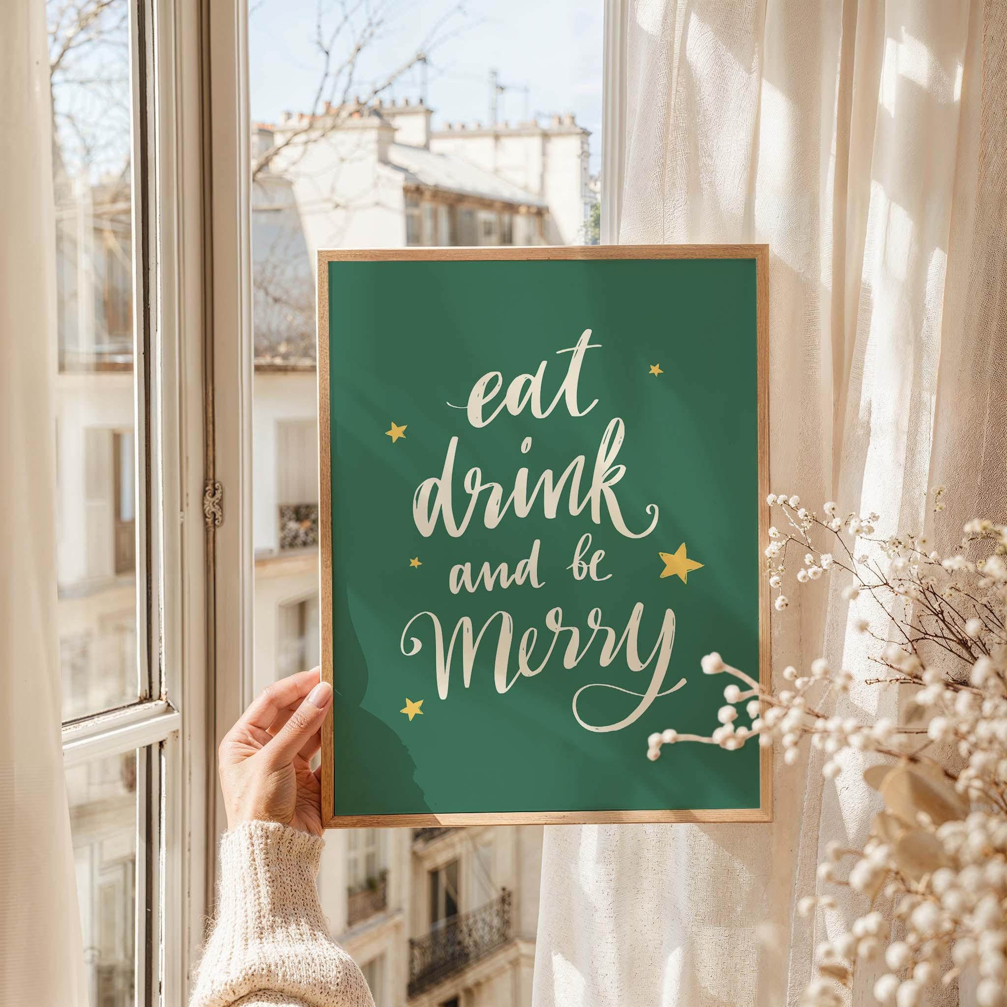 Eat Drink And Be Merry Print - Image 2