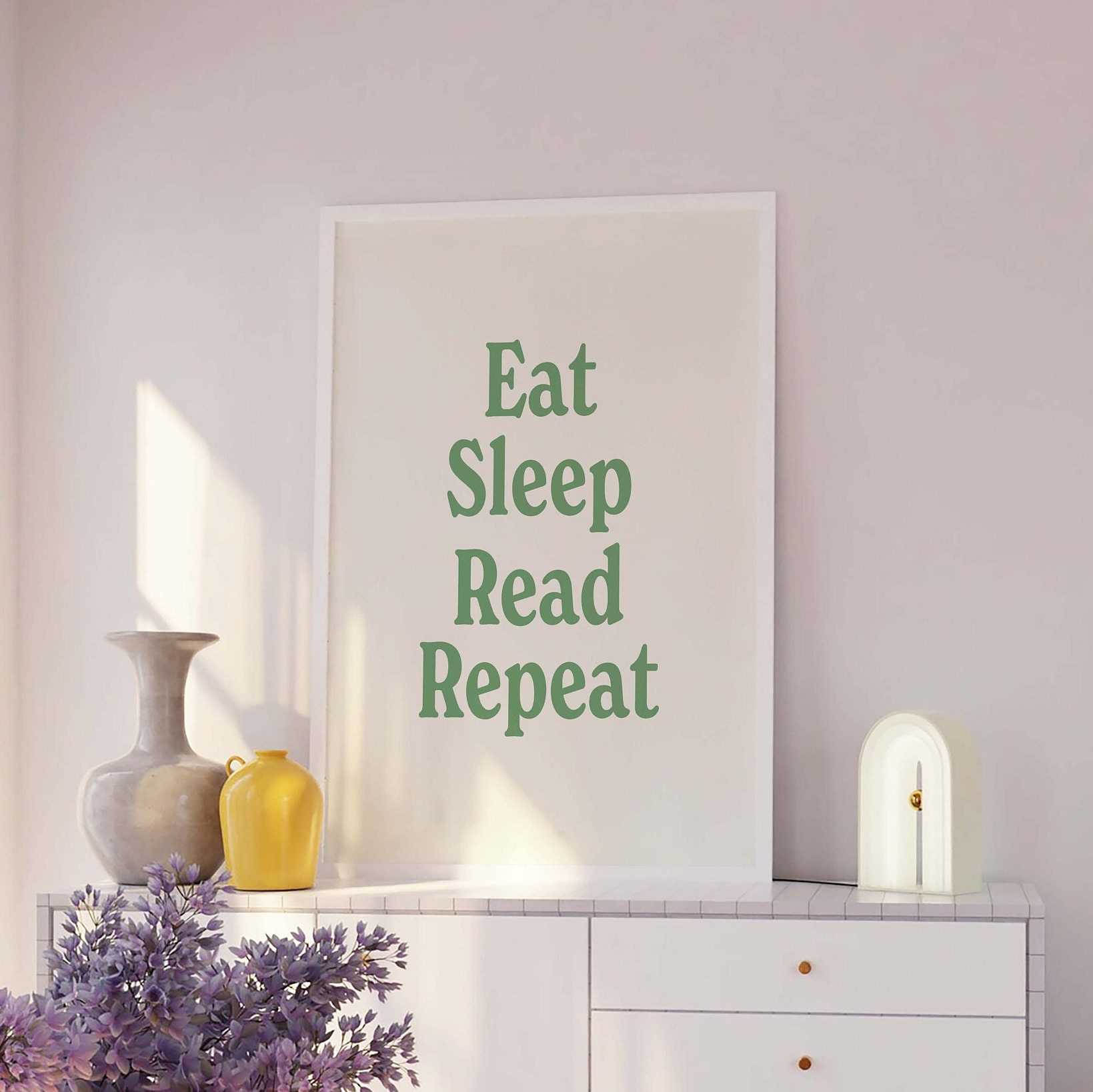 Eat Sleep Read Repeat Print - Image 5