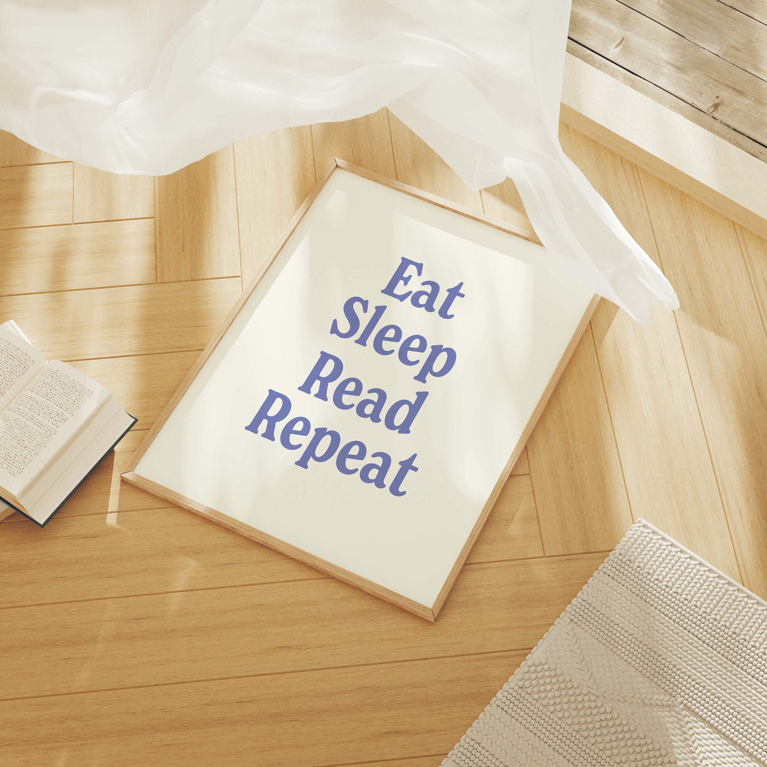 Eat Sleep Read Repeat Print - Image 3