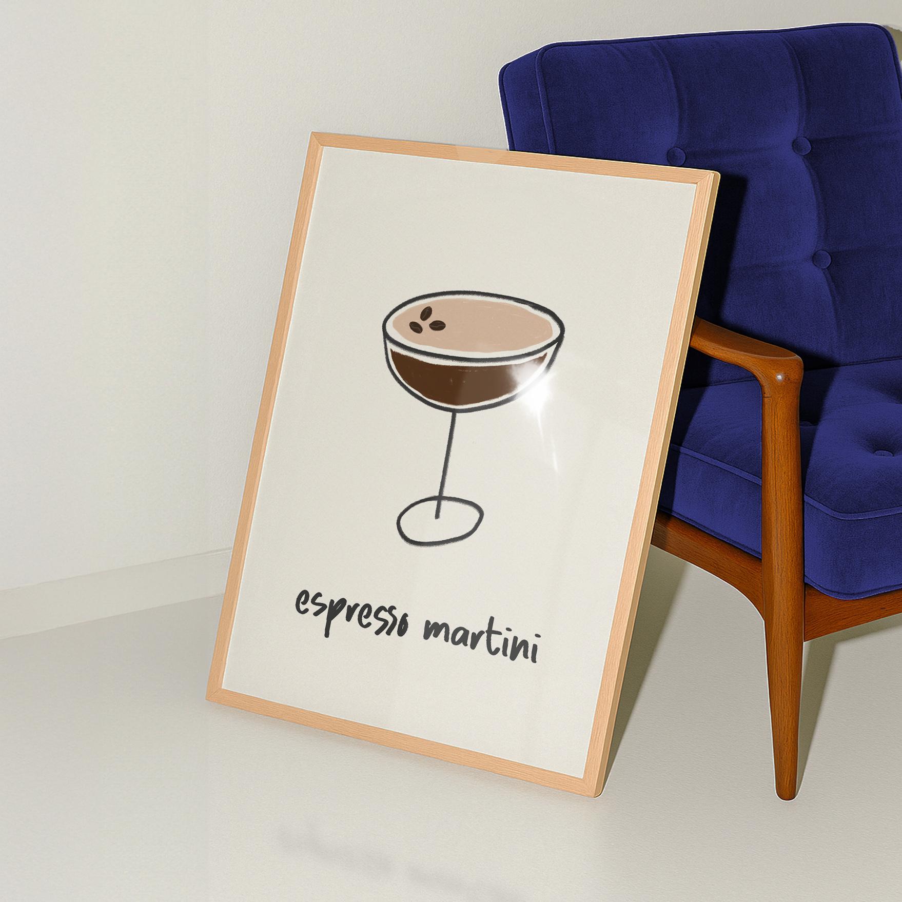 Espresso Martini Cocktail Print - Image 2