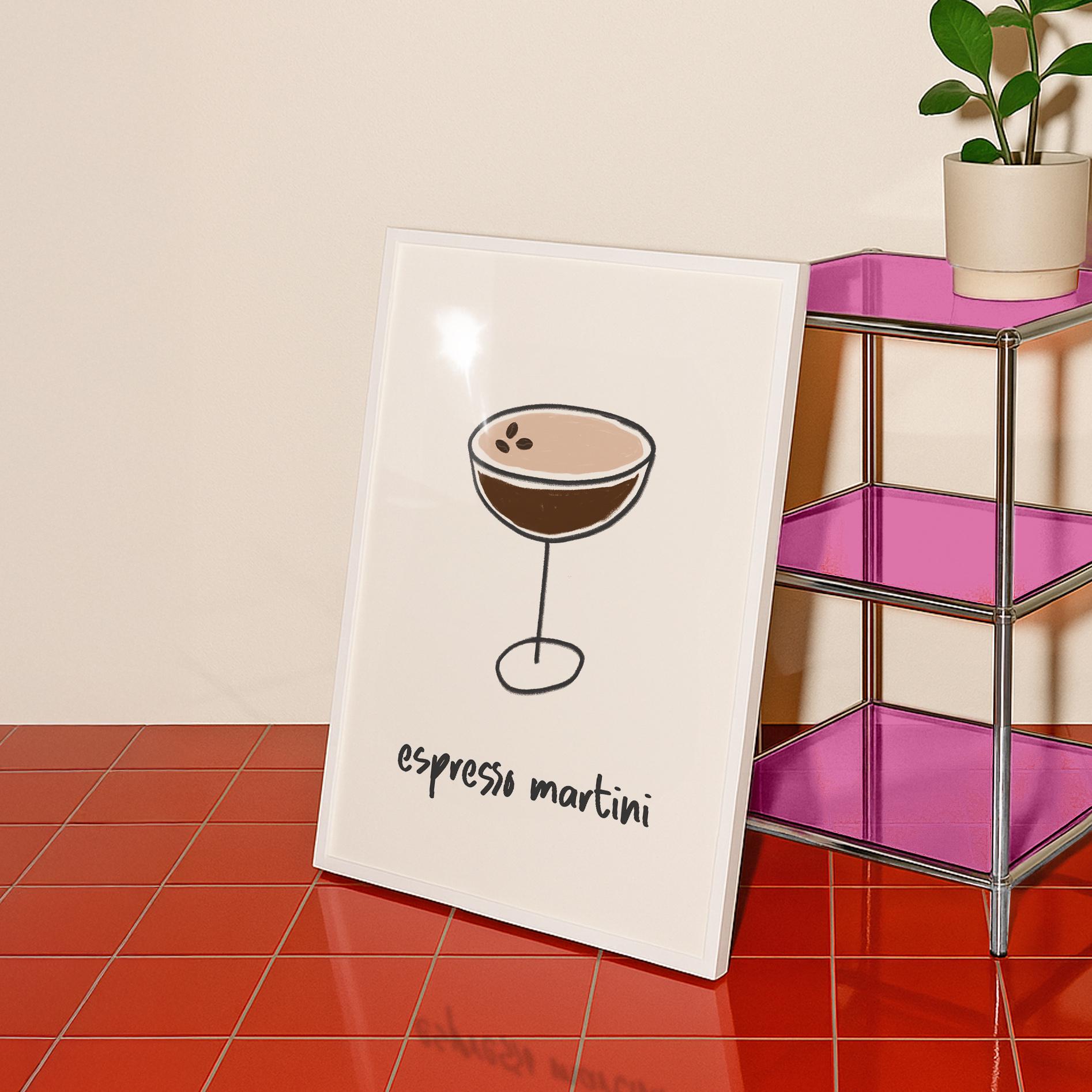 Espresso Martini Cocktail Print - Image 4