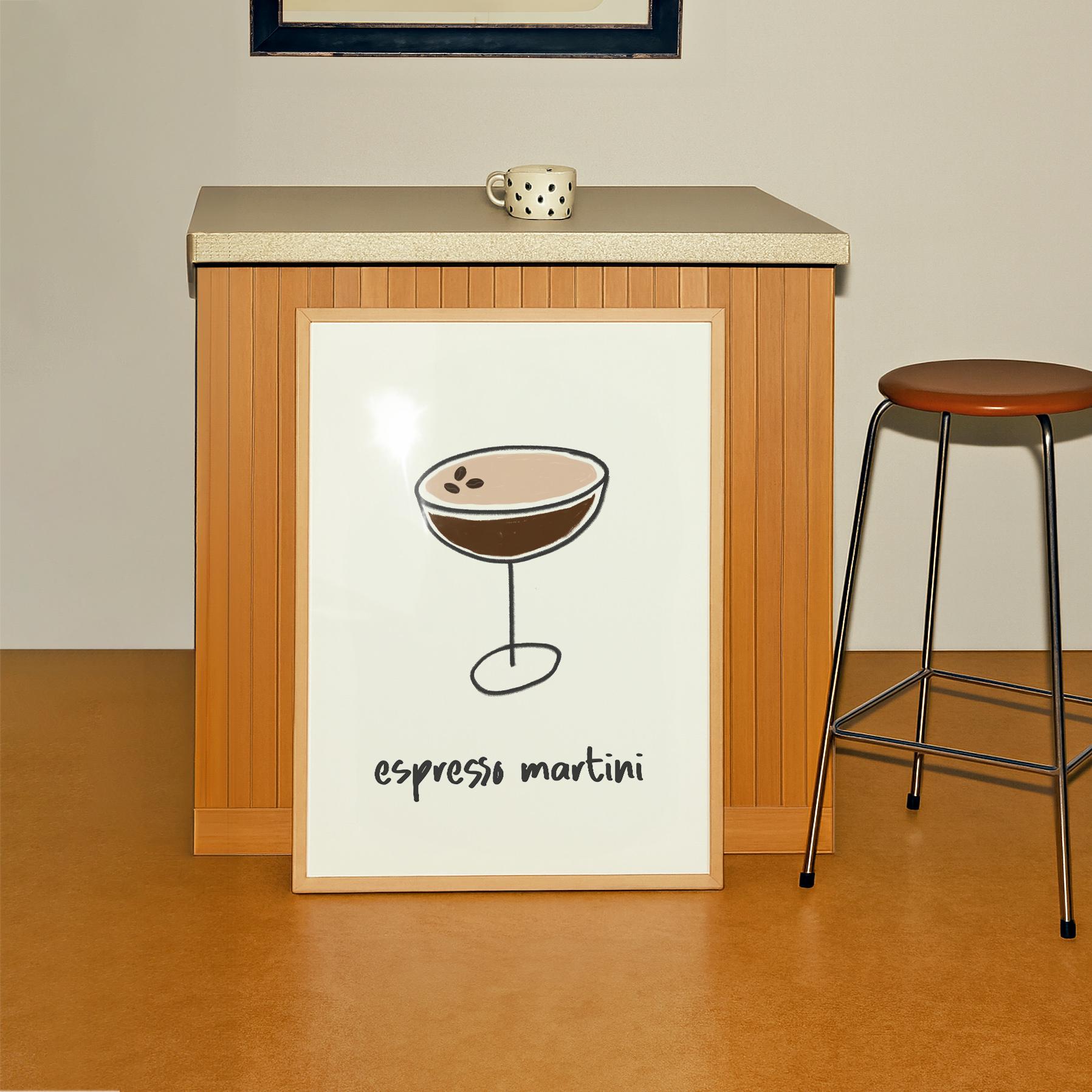 Espresso Martini Cocktail Print - Image 3