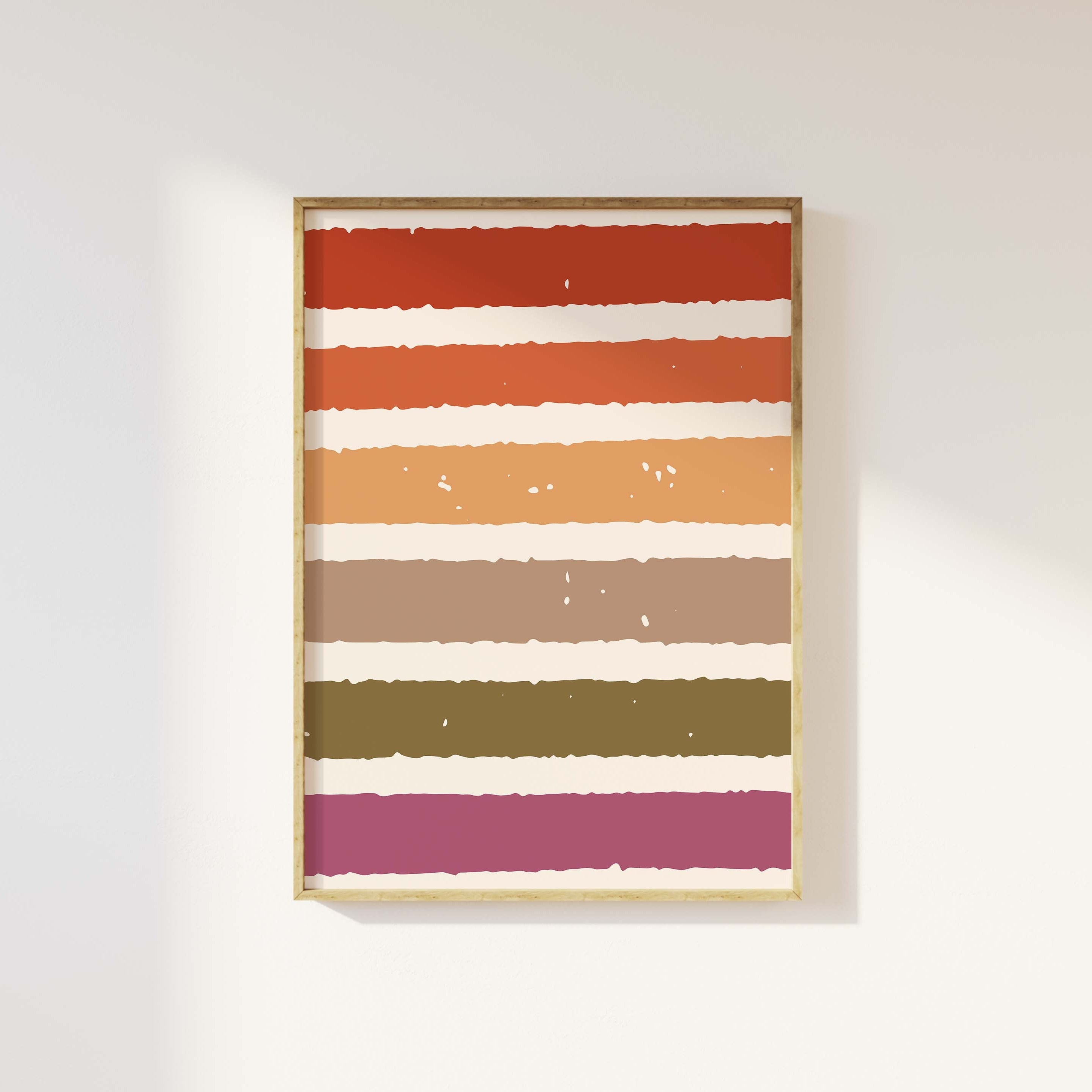 Fall Stripes Print - Image 3