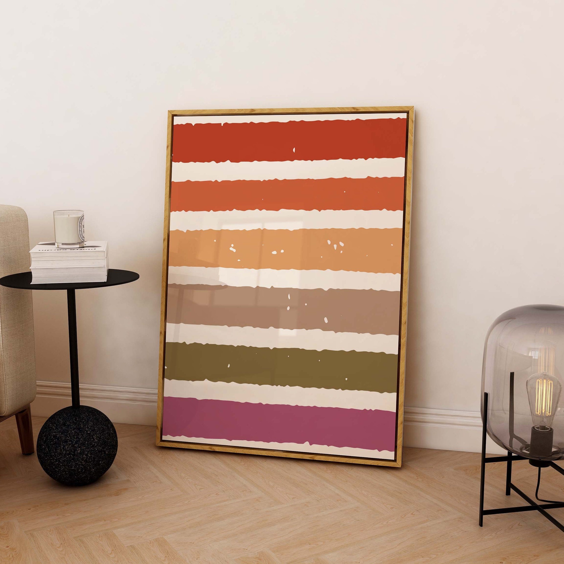 Fall Stripes Print - Image 5