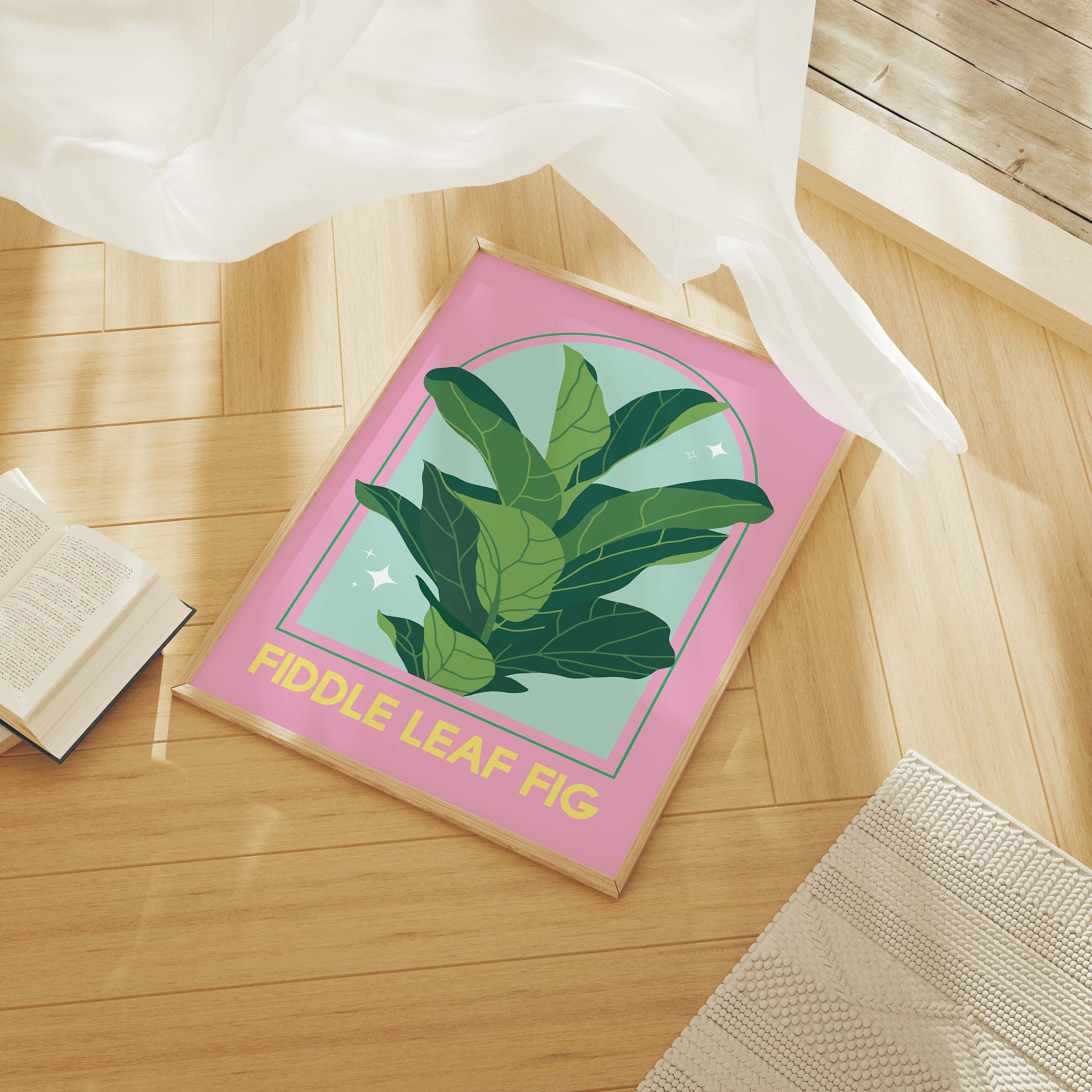 Fiddle Leaf Fig House Plant Print - Image 3