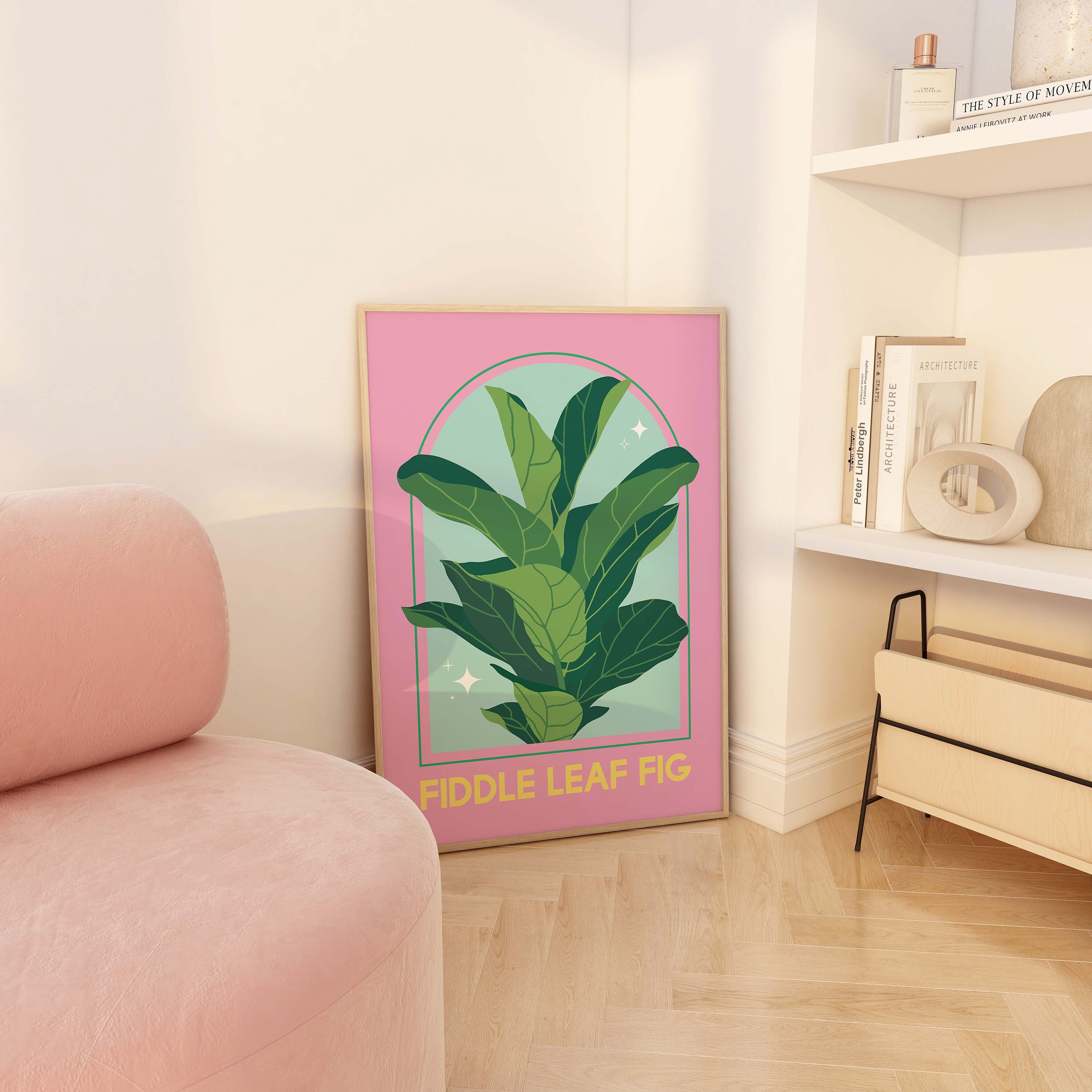Fiddle Leaf Fig House Plant Print - Image 5