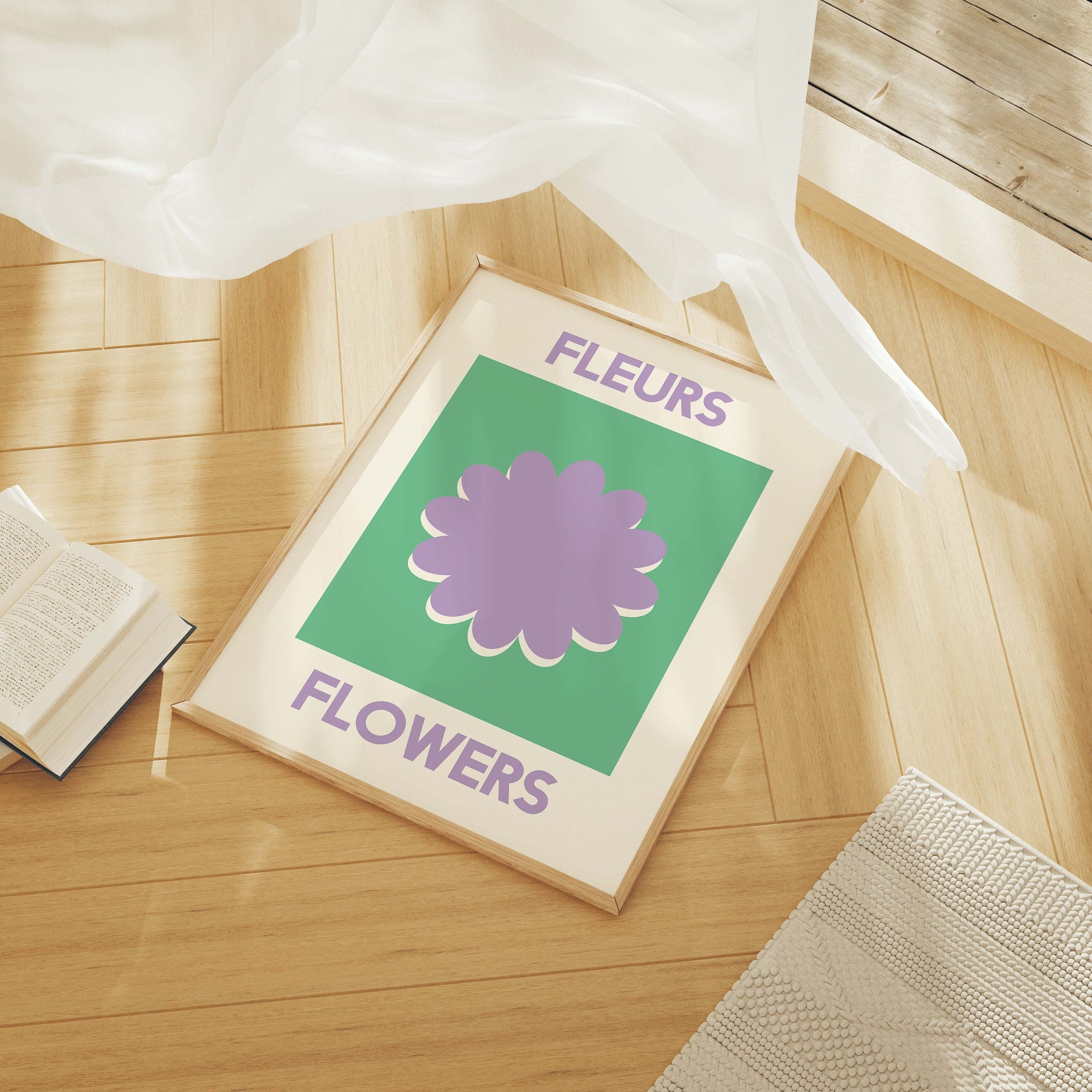 Fleurs Flowers Print - Image 2