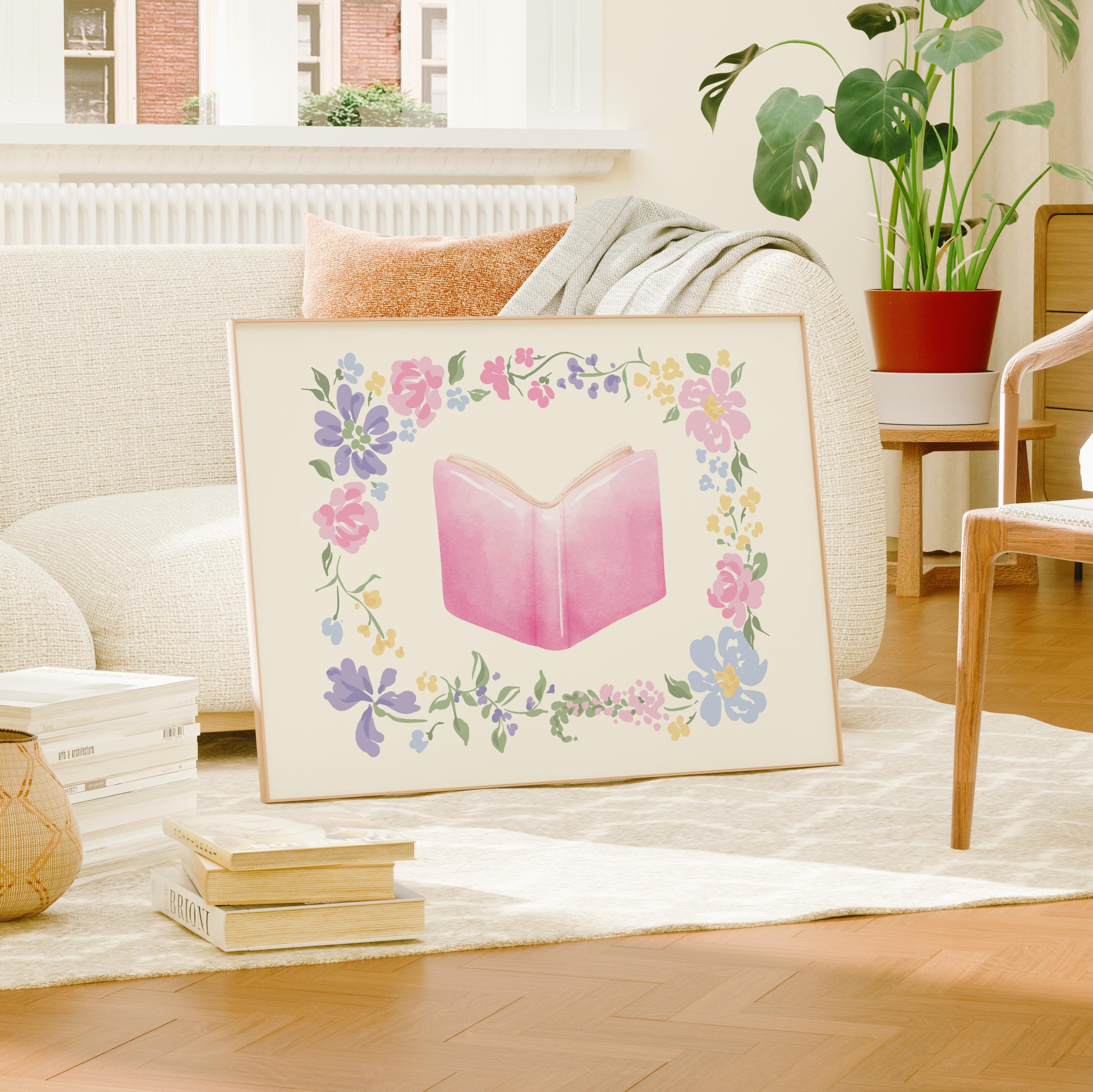 Floral Book Frame Print - Image 4