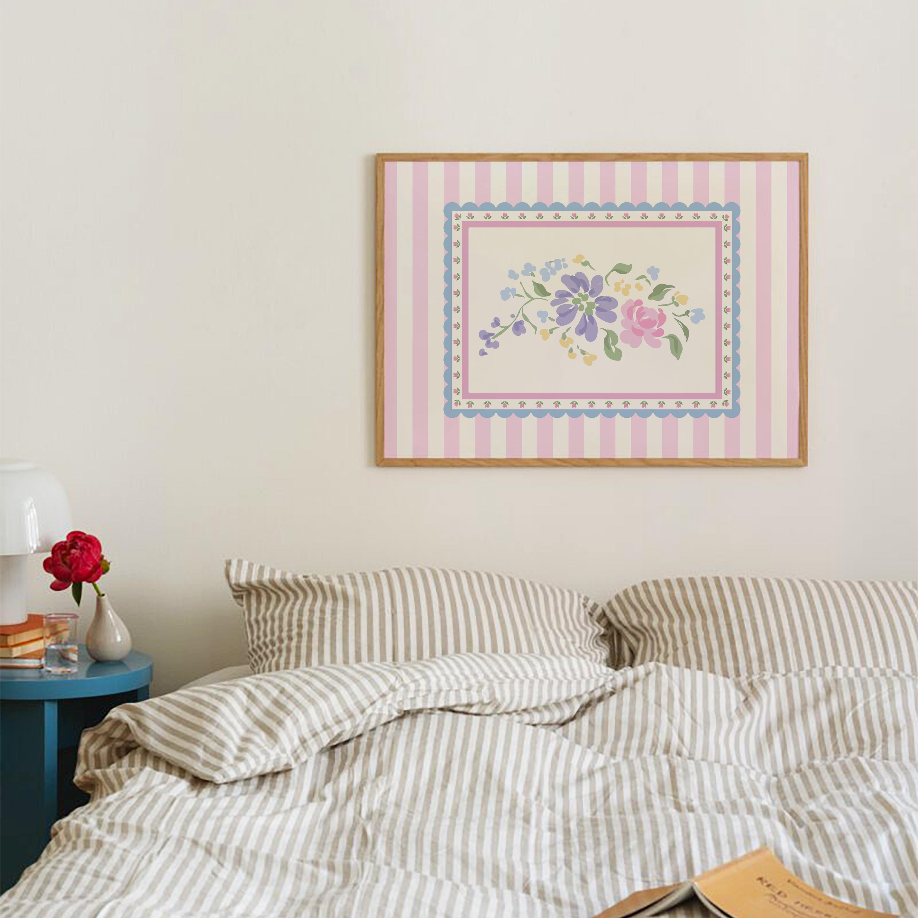 Floral Striped Bouquet Print - Image 3