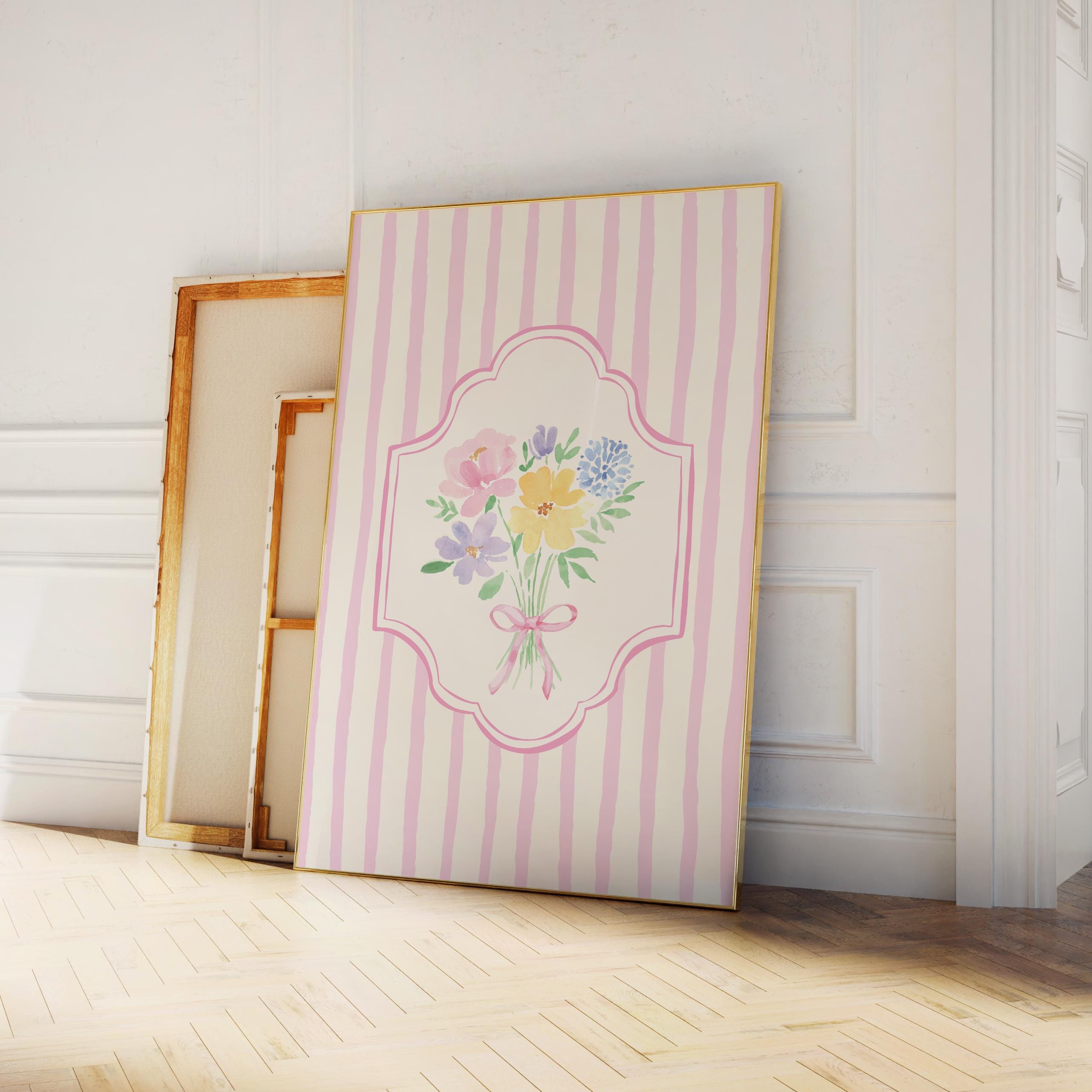 Floral Striped Bouquet Print - Image 4