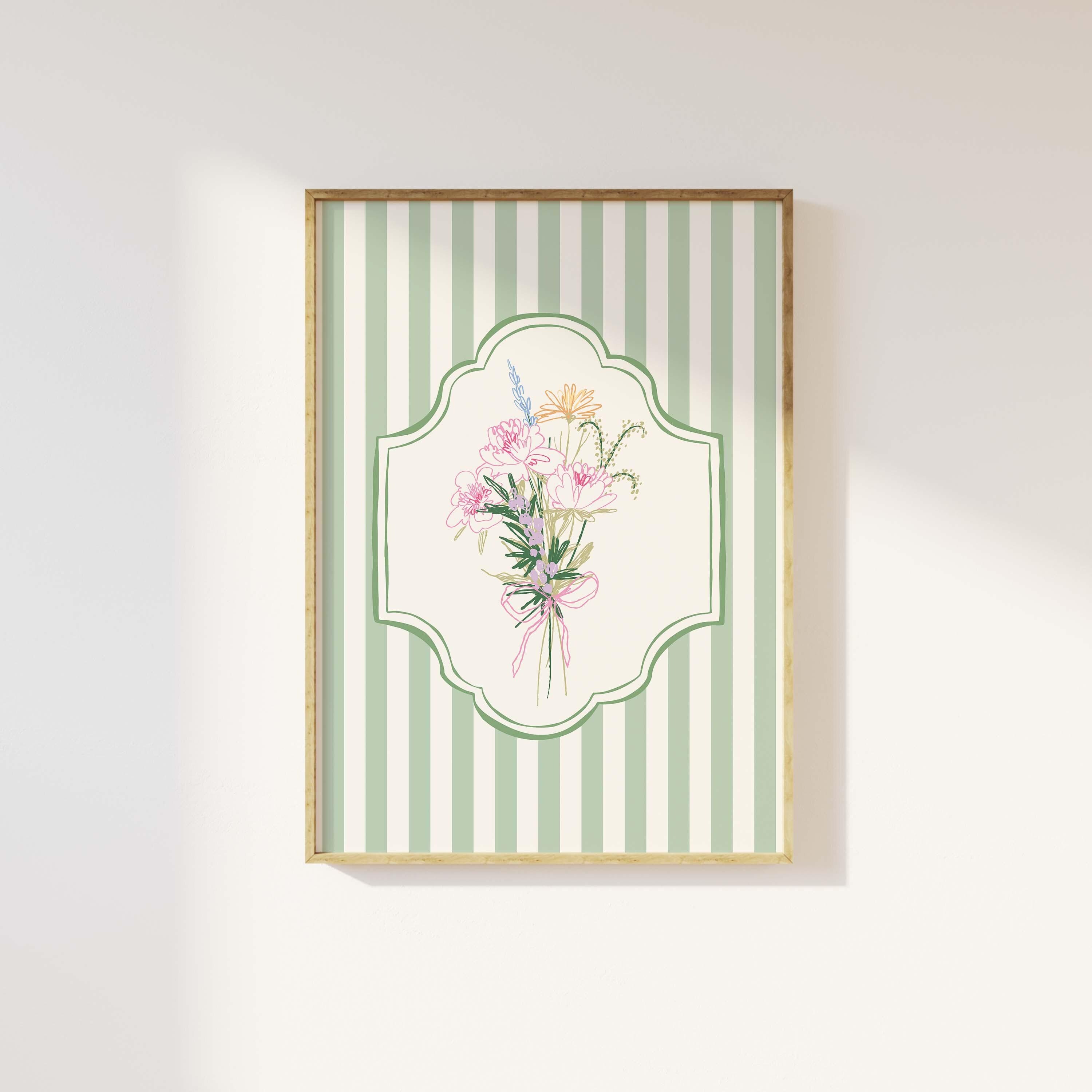 Floral Striped Sketch Print - Image 2
