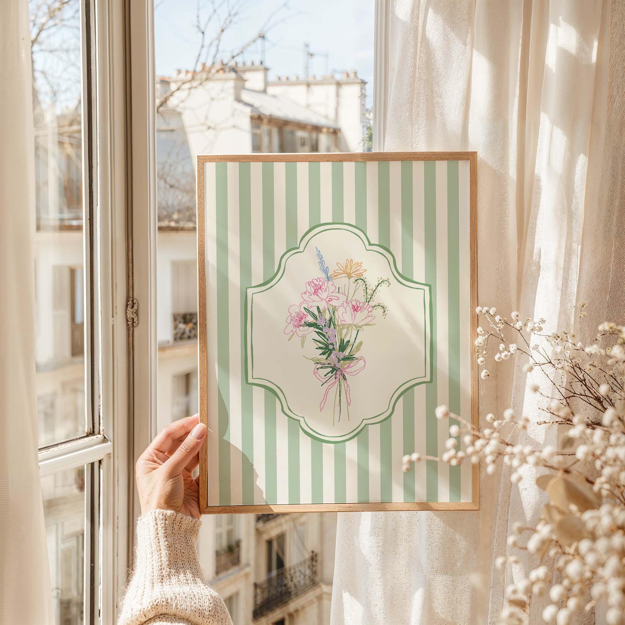 Floral Striped Sketch Print - Image 3