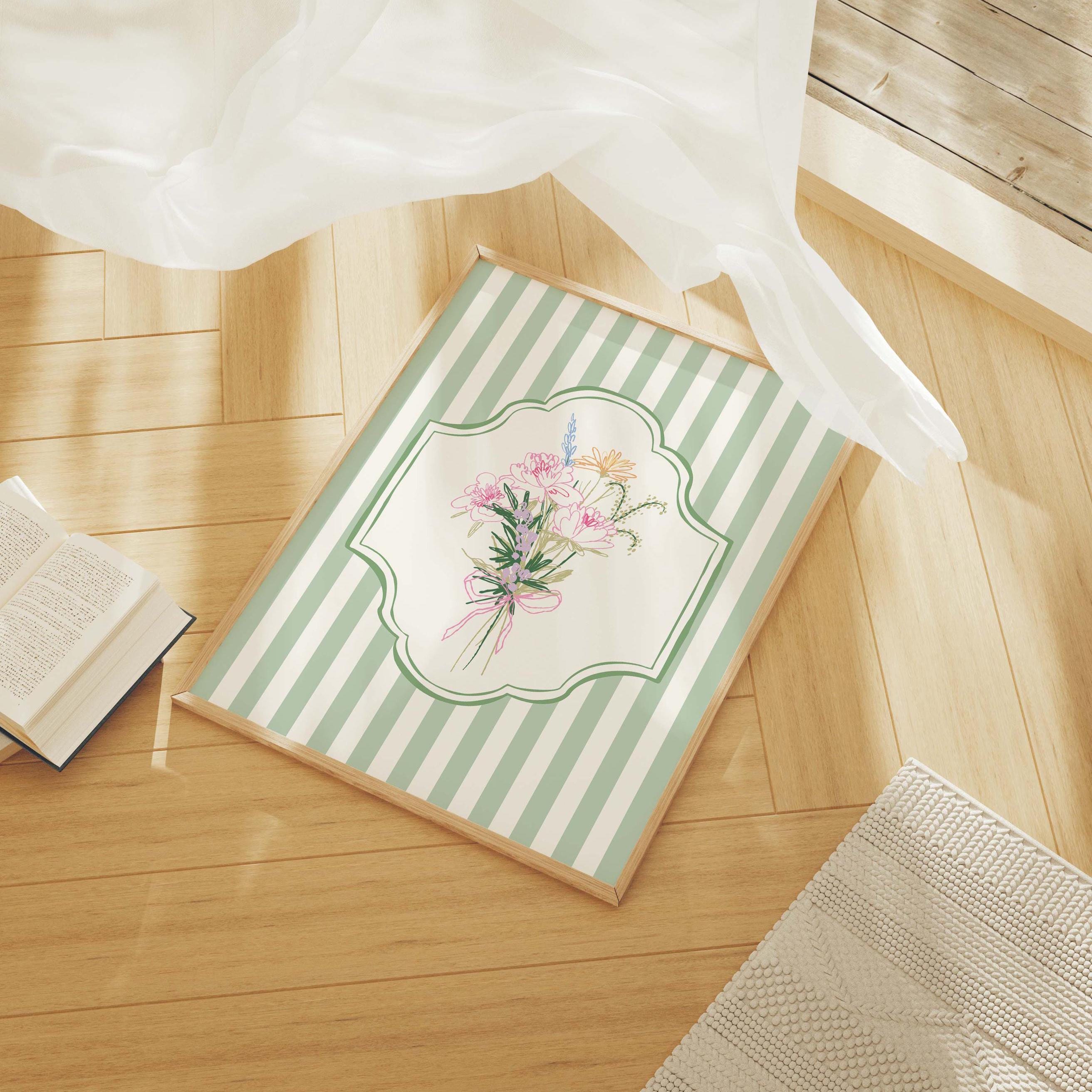 Floral Striped Sketch Print - Image 4