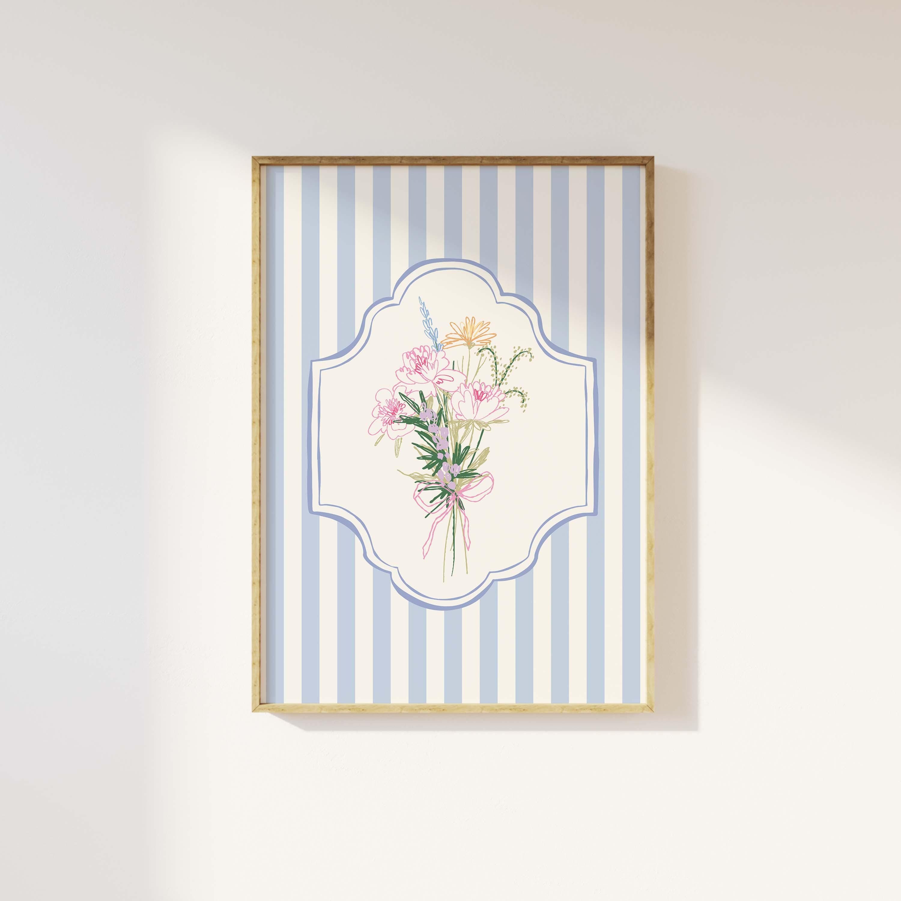 Floral Striped Sketch Print - Image 2