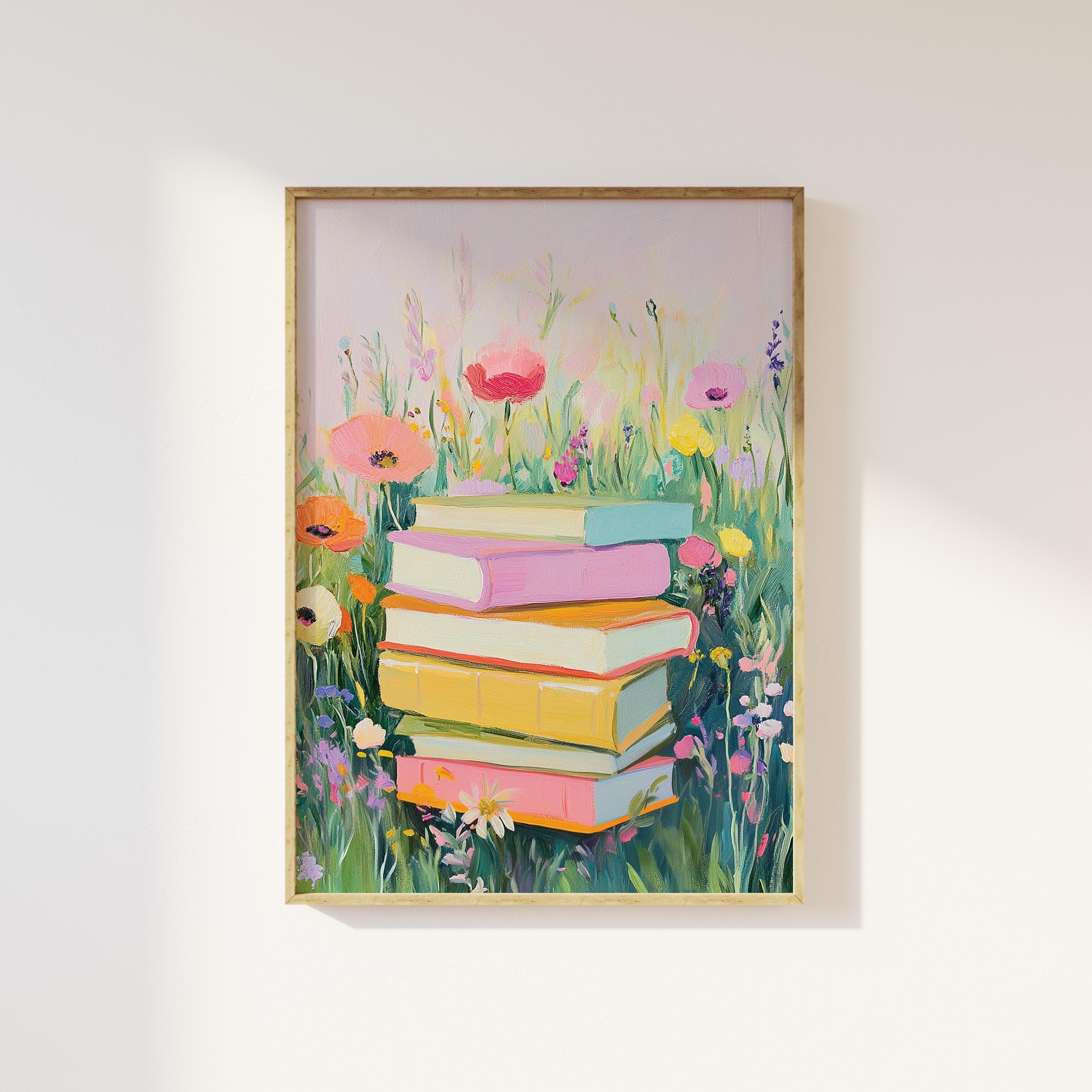 Flower Bookstack Print - Image 3