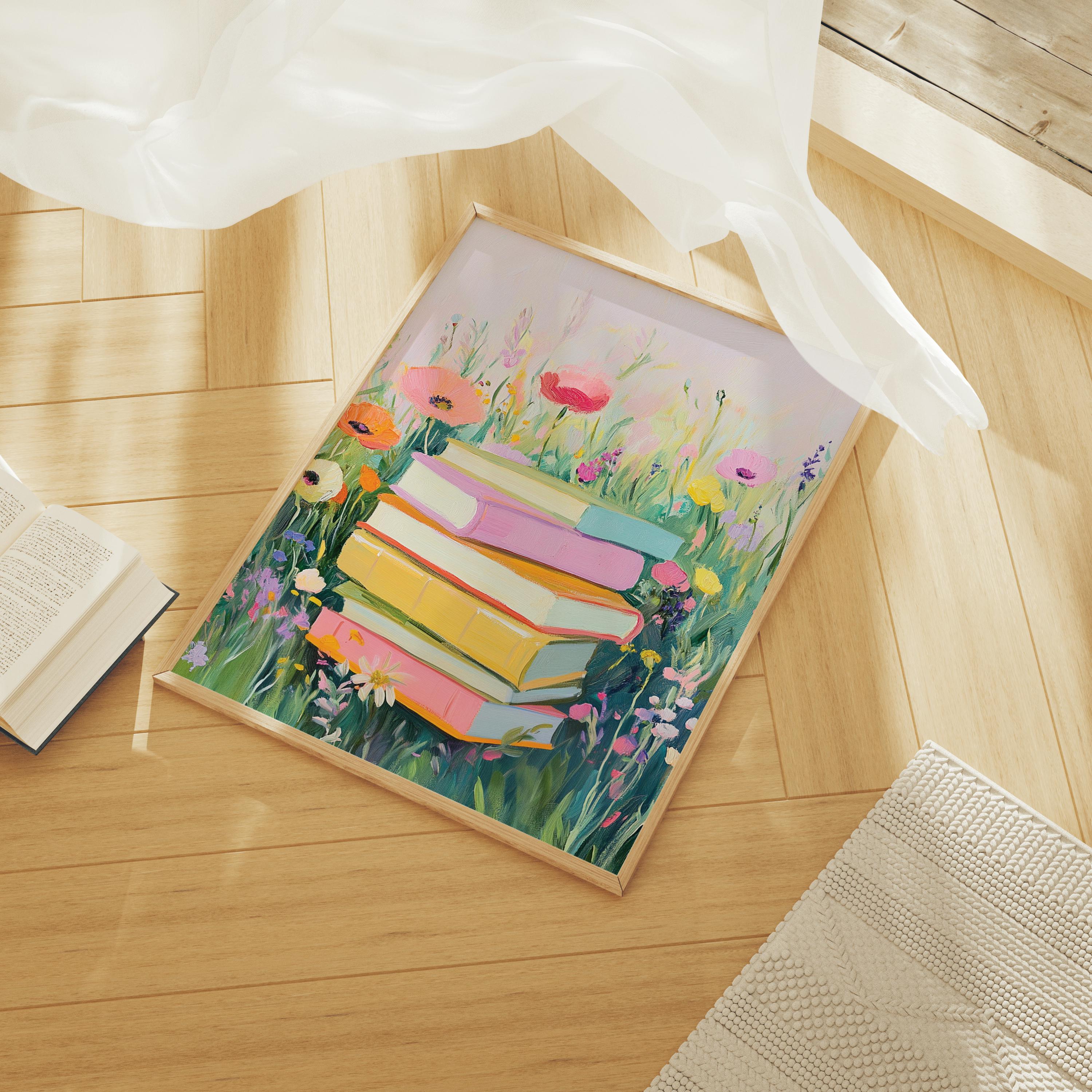 Flower Bookstack Print - Image 5