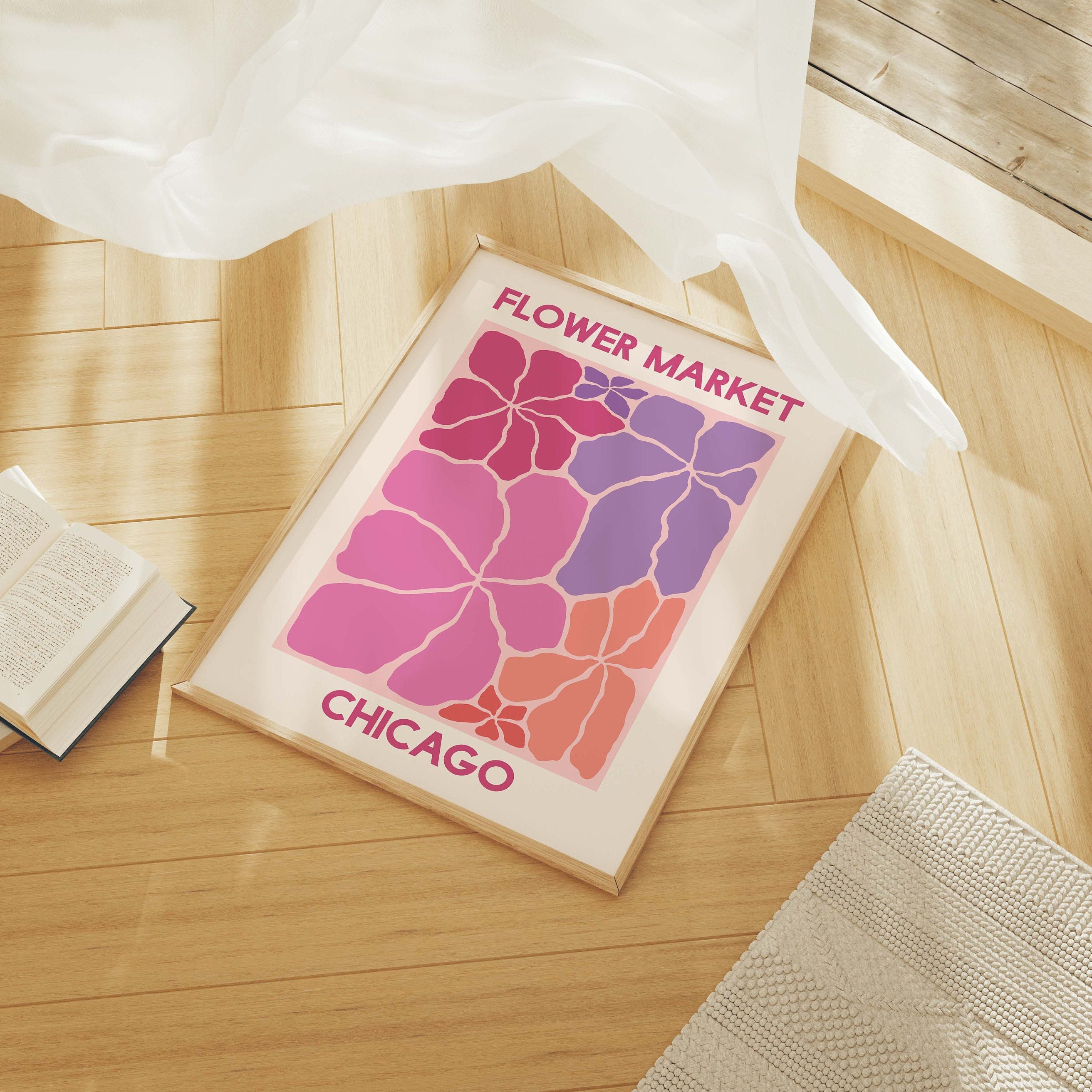 Flower Market Chicago Print - Image 3