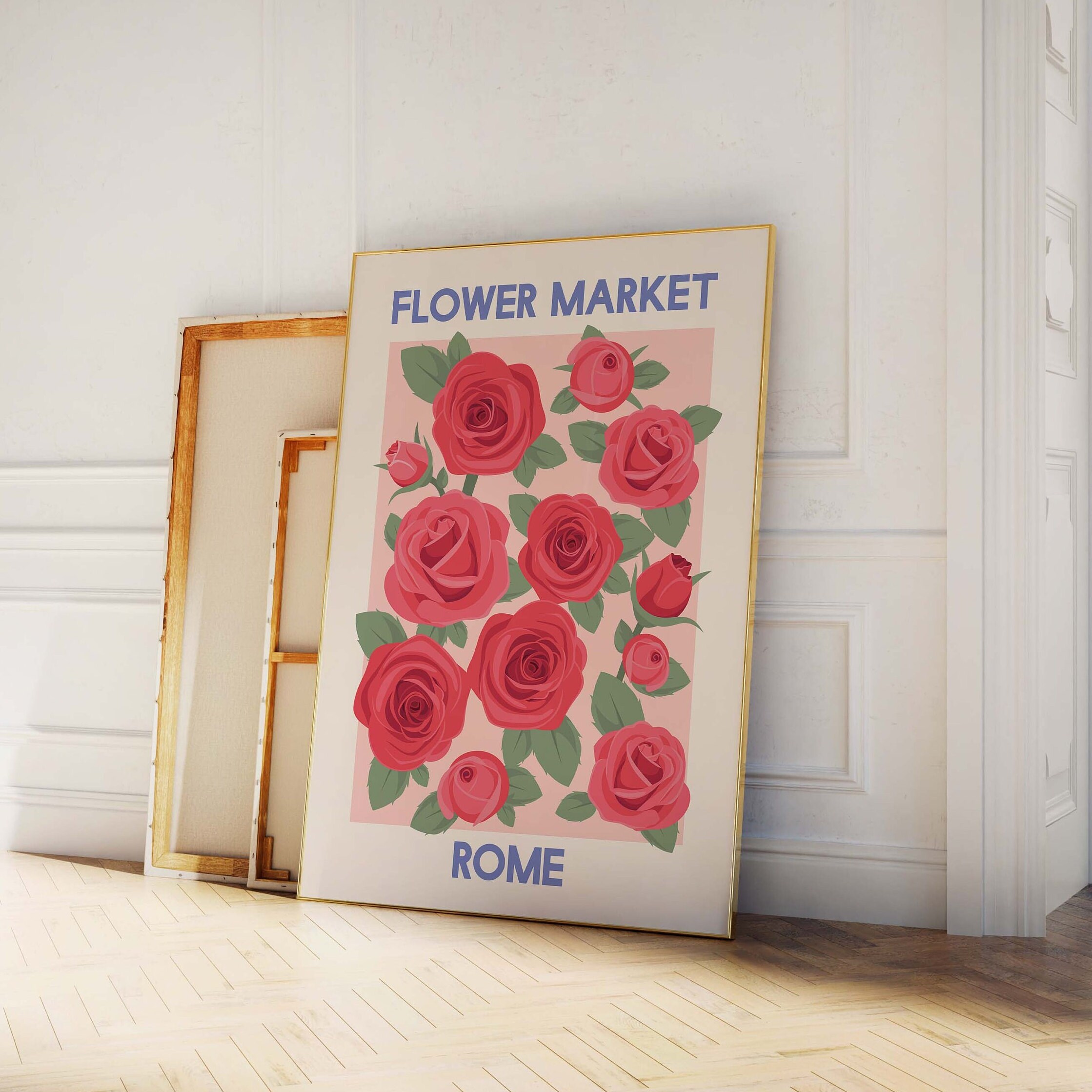 Flower Market Rome Print - Image 4