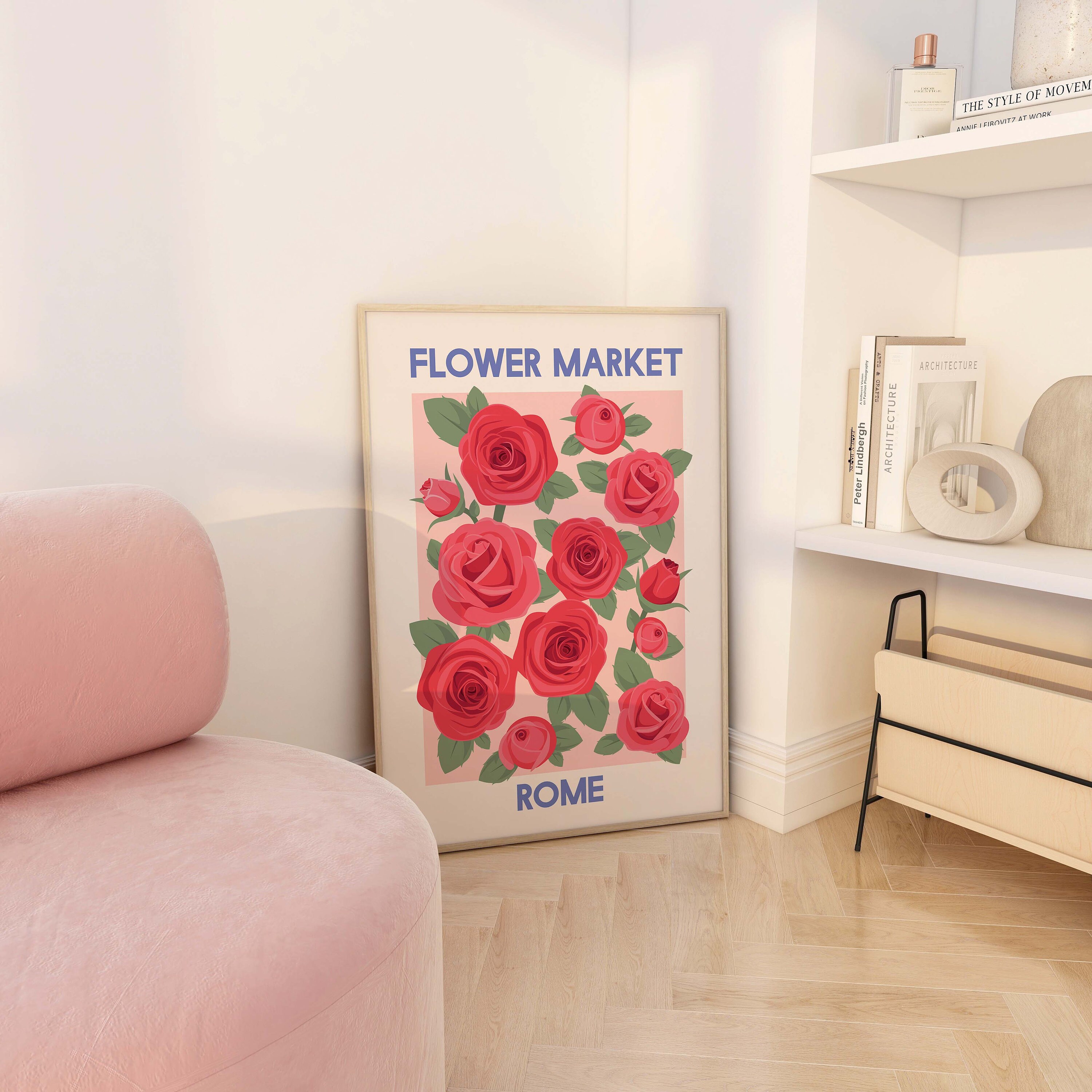 Flower Market Rome Print - Image 5