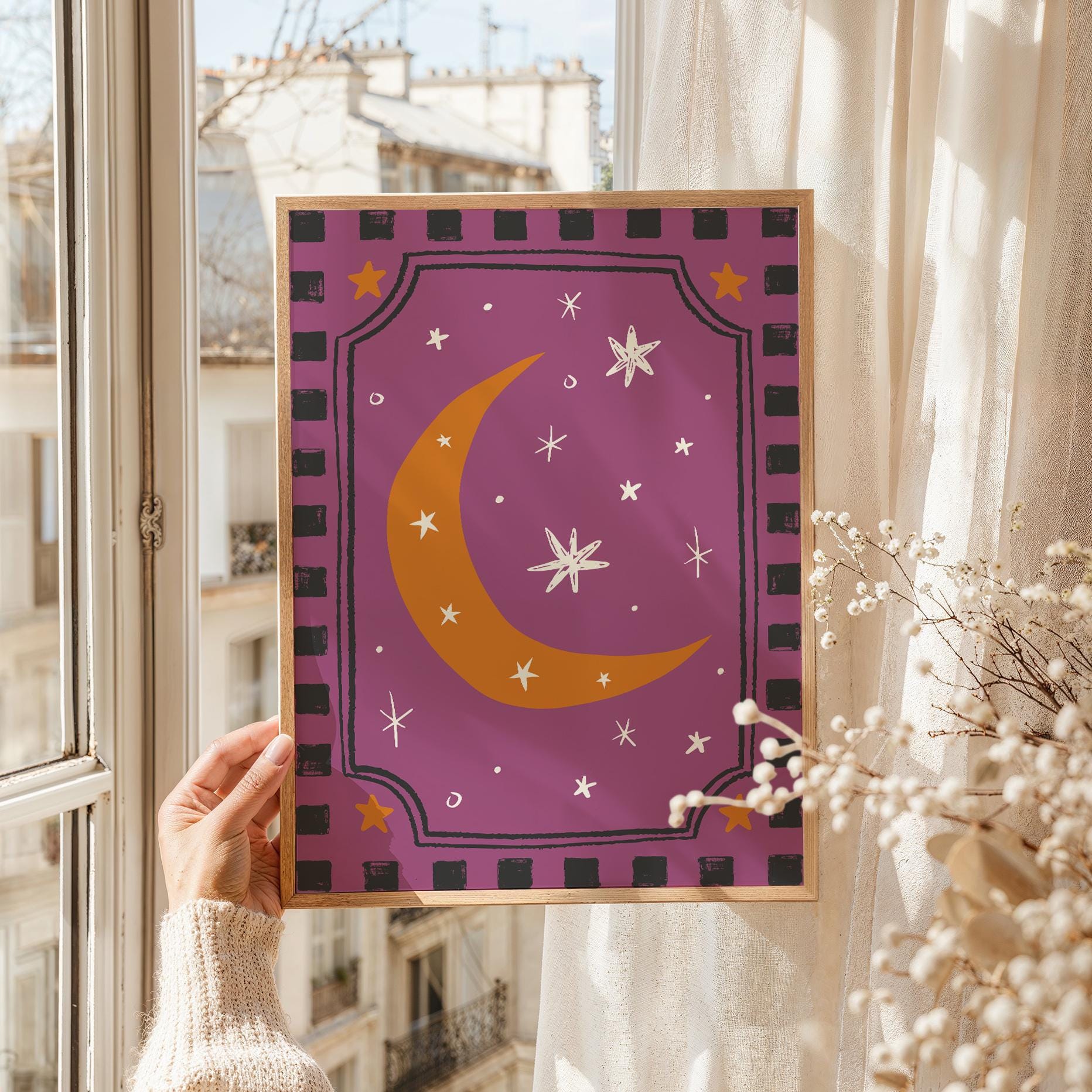 Folk Moon Print