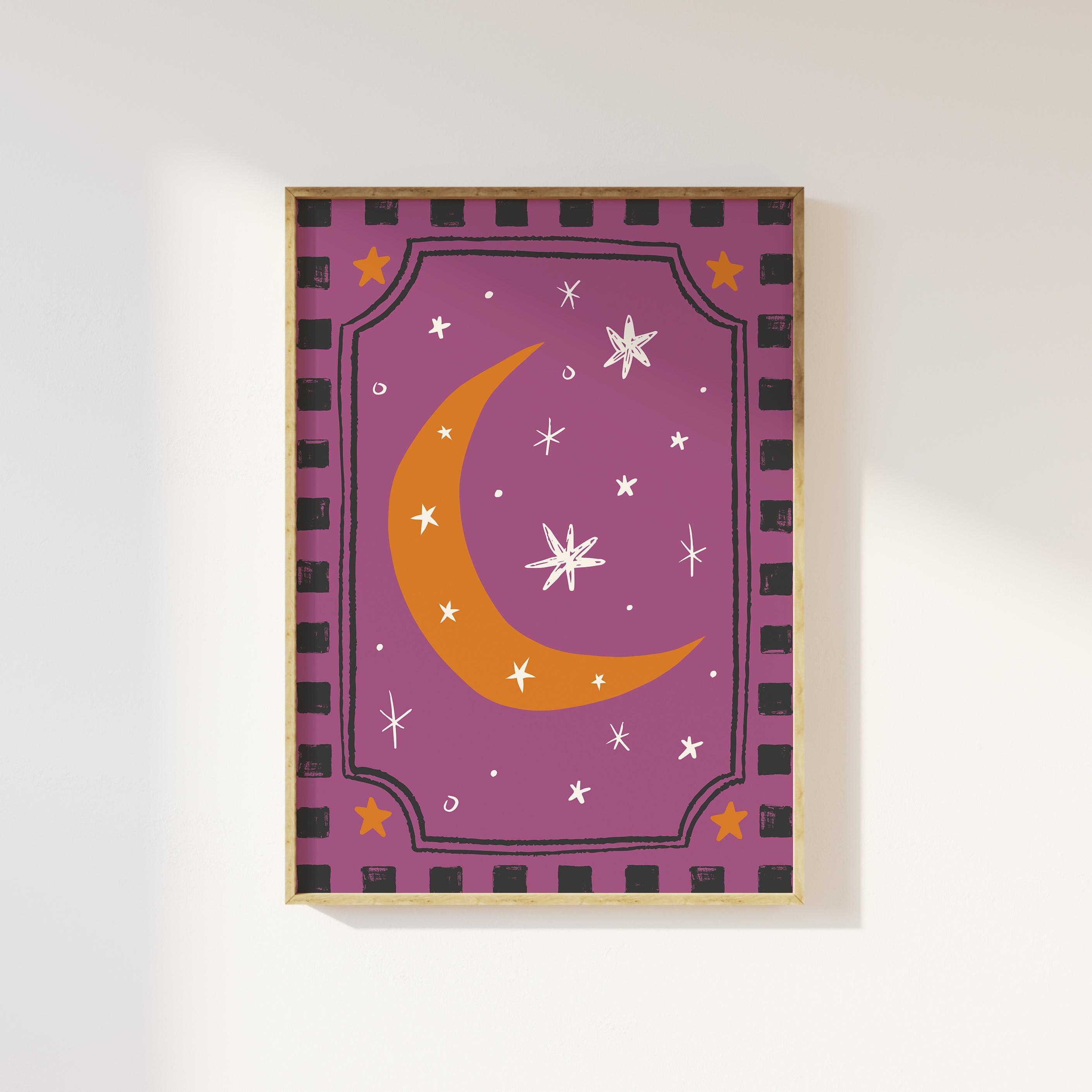 Folk Moon Print - Image 3