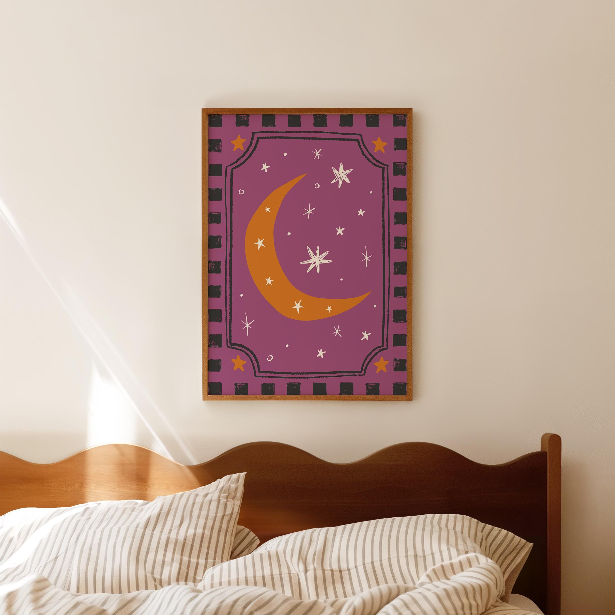 Folk Moon Print - Image 5