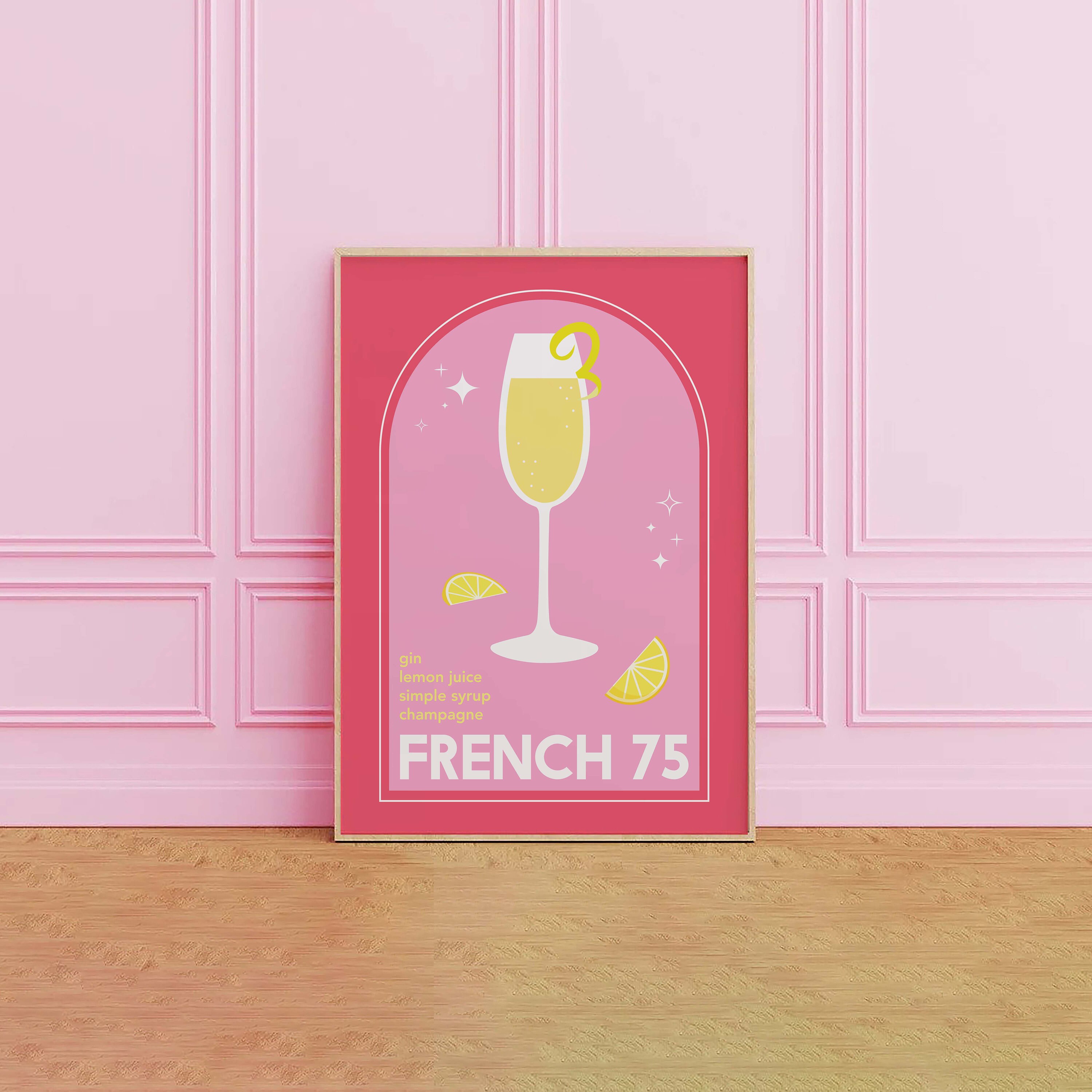 French 75 Cocktail Print - Image 4