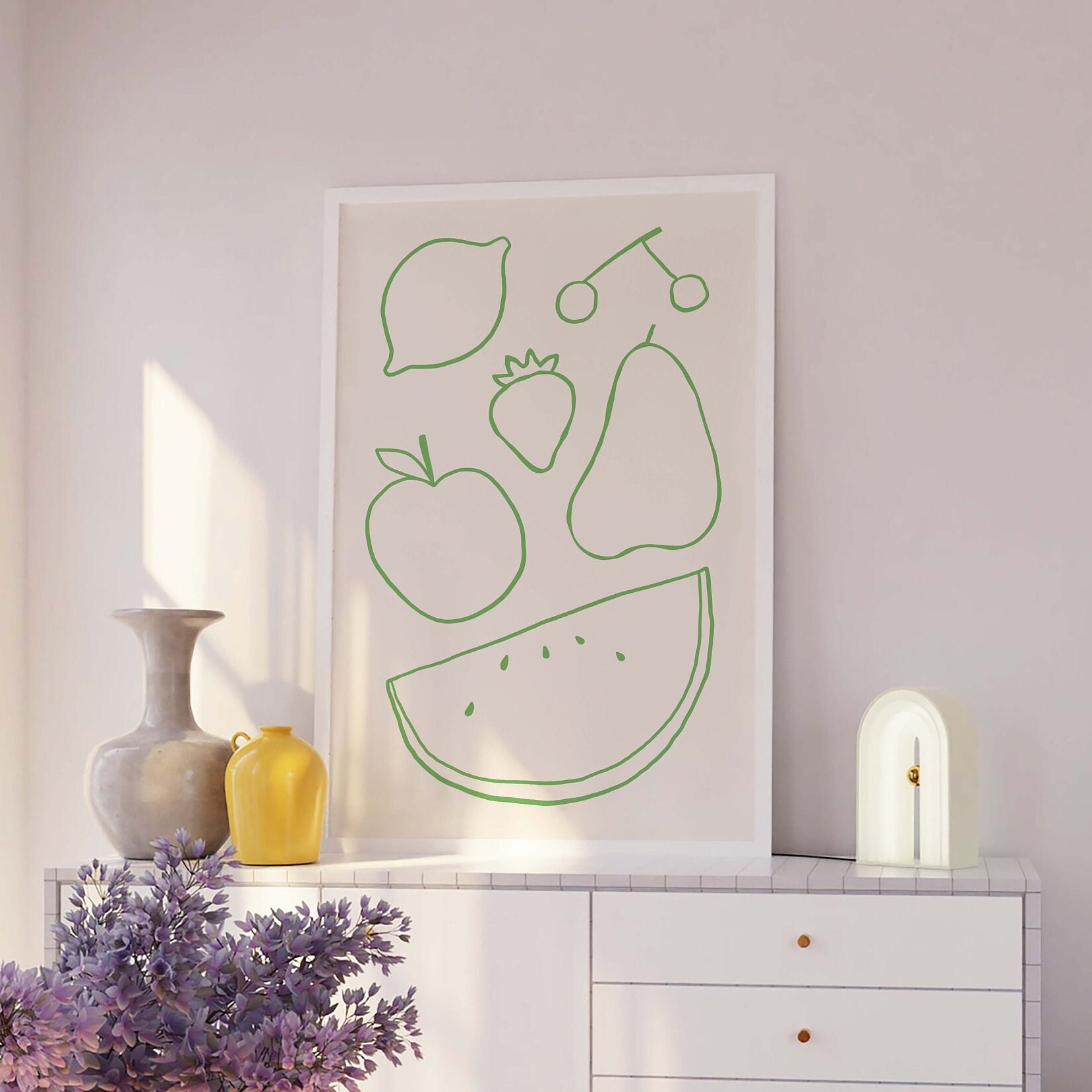 Fruit Line Print - Image 4