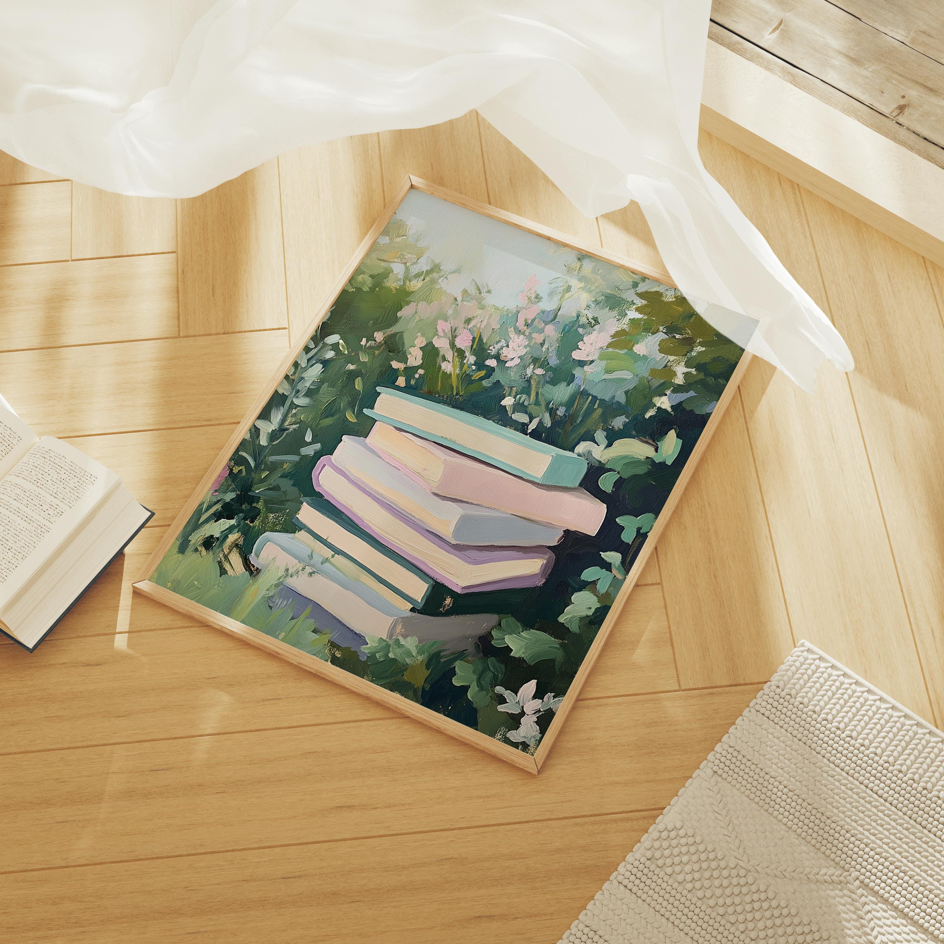 Garden Bookstack Print - Image 5