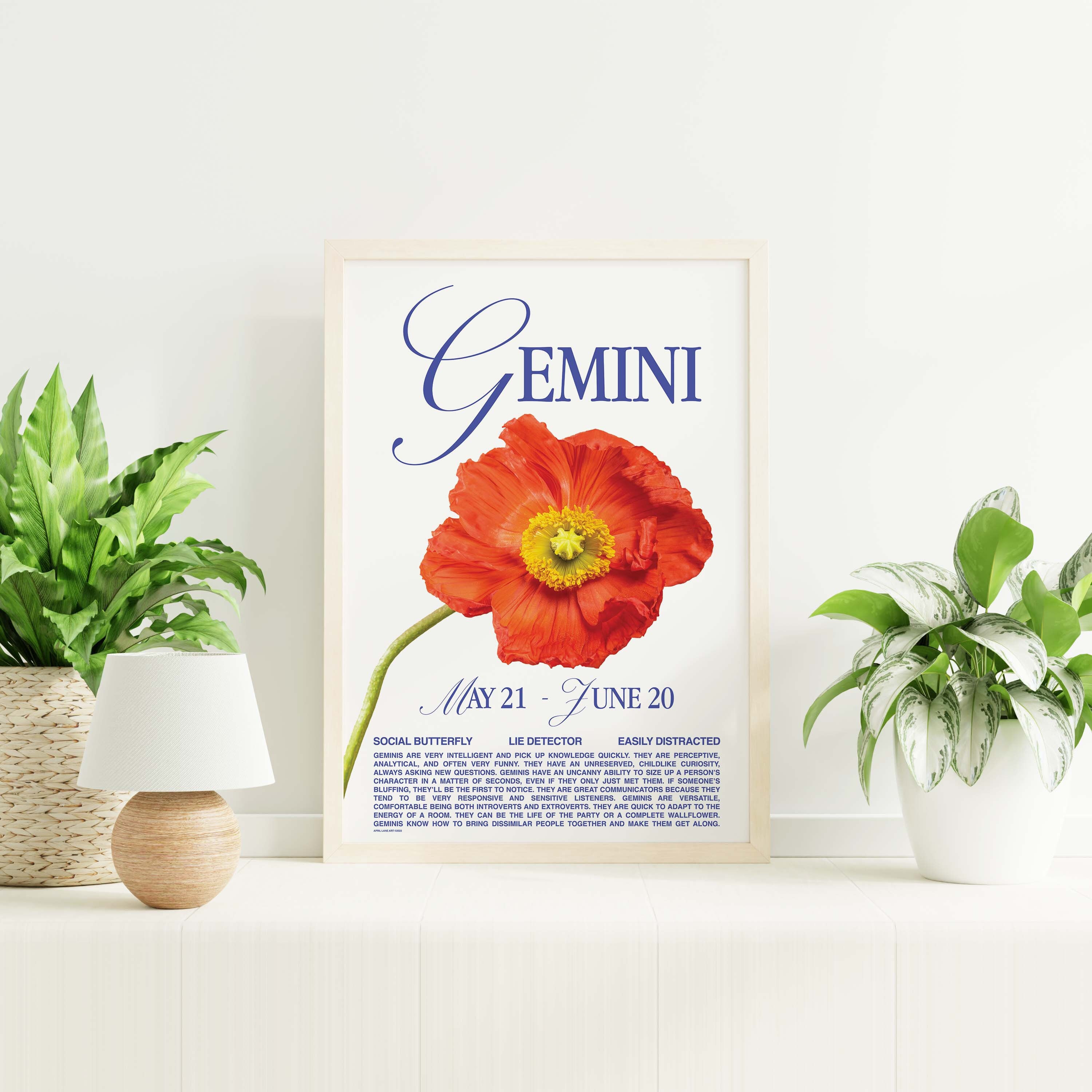 Gemini Zodiac Print - Image 3