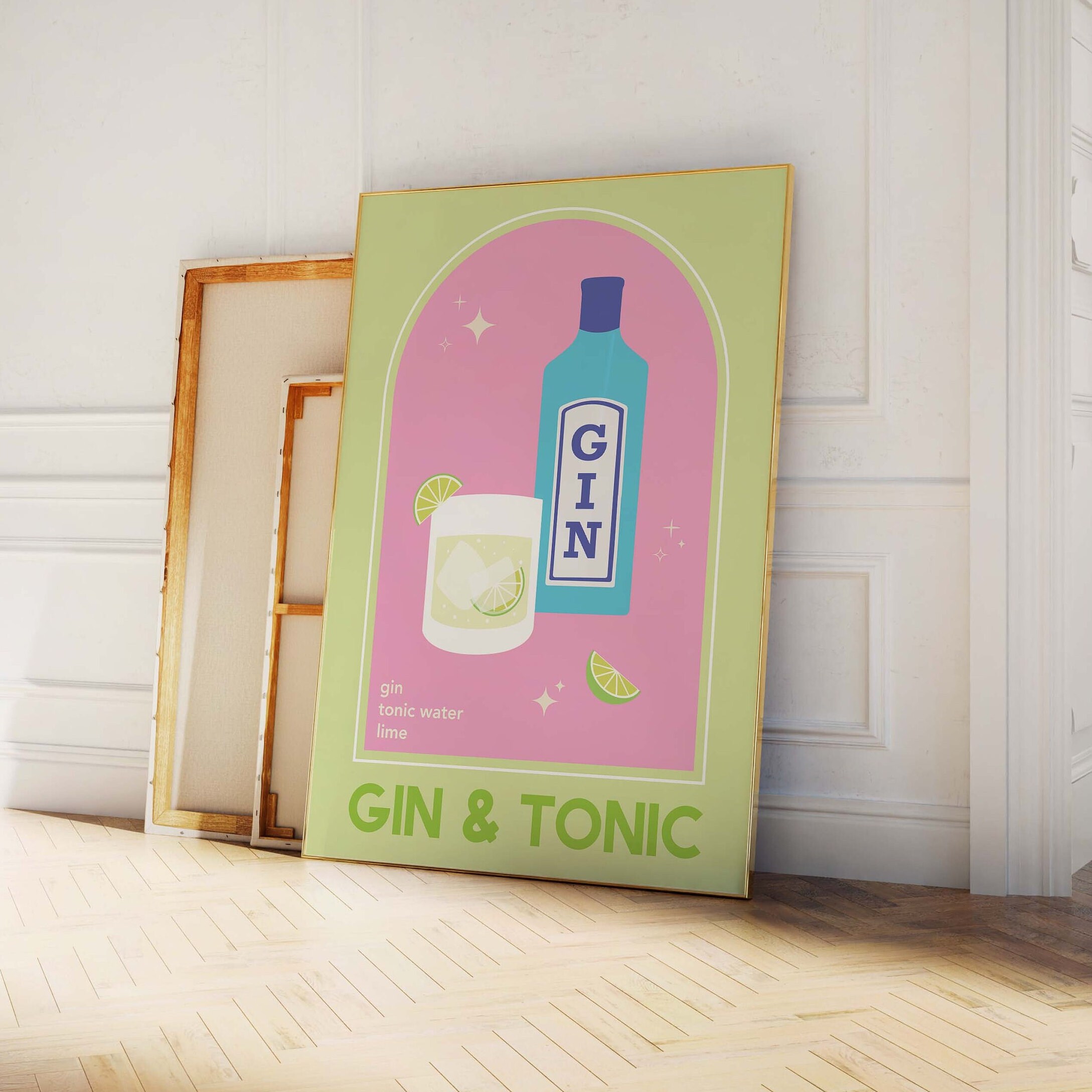Gin and Tonic Cocktail Print - Image 3