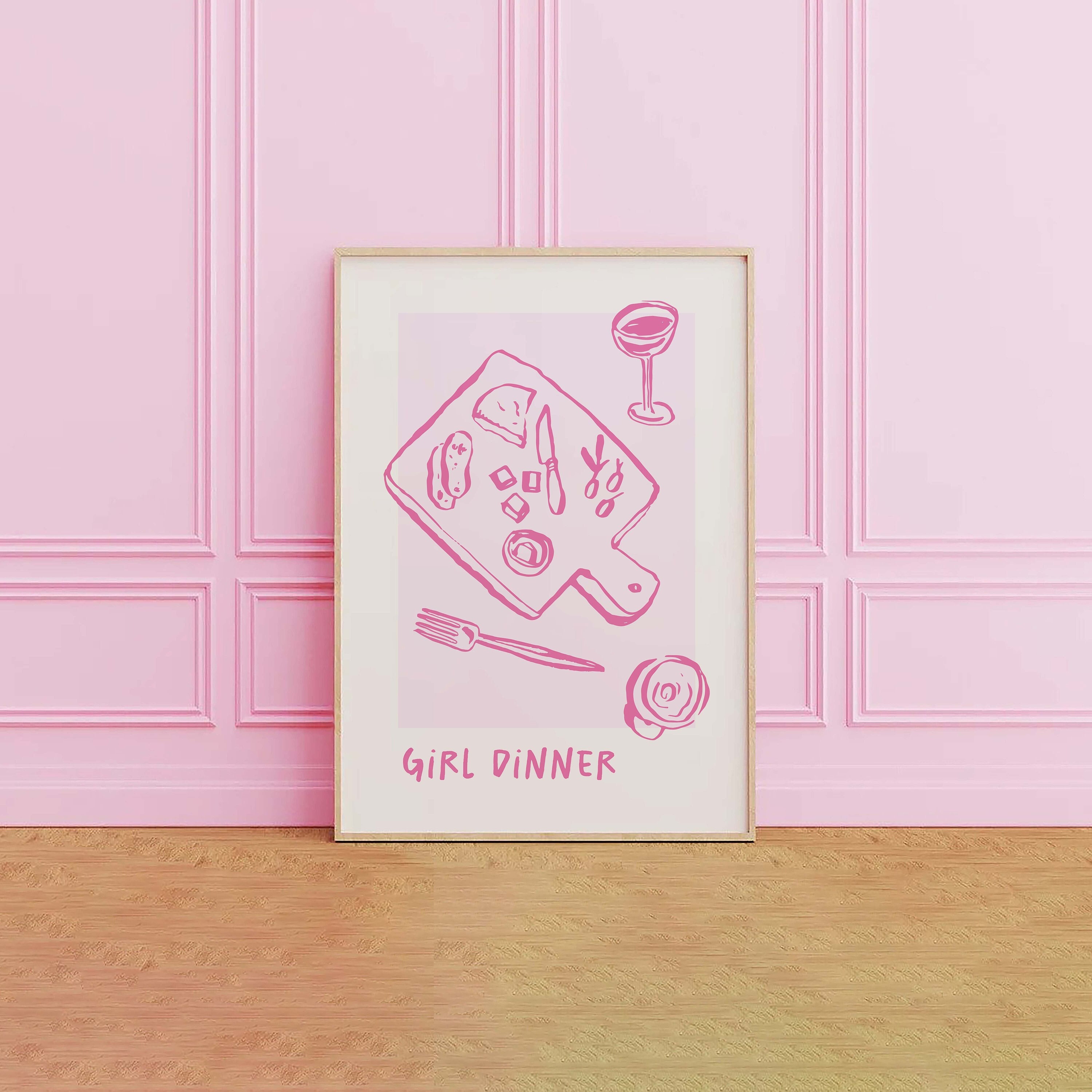 Girl Dinner Print