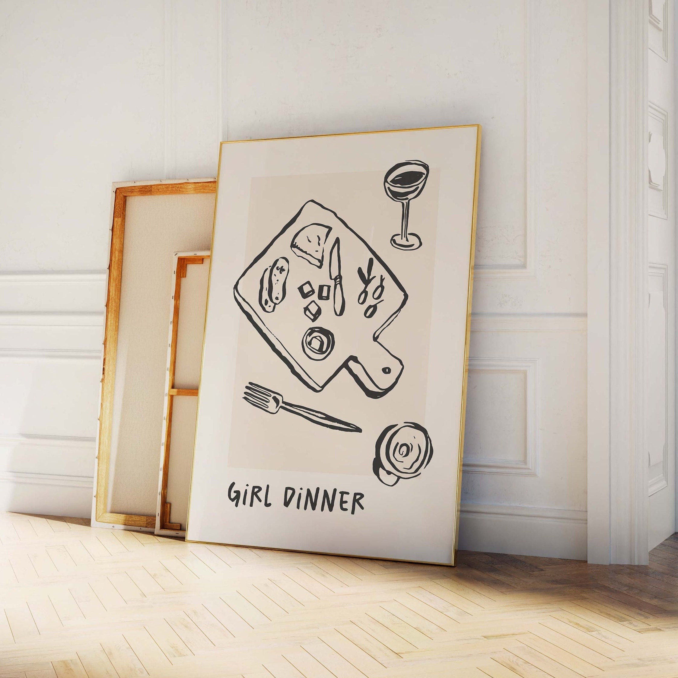 Girl Dinner Print