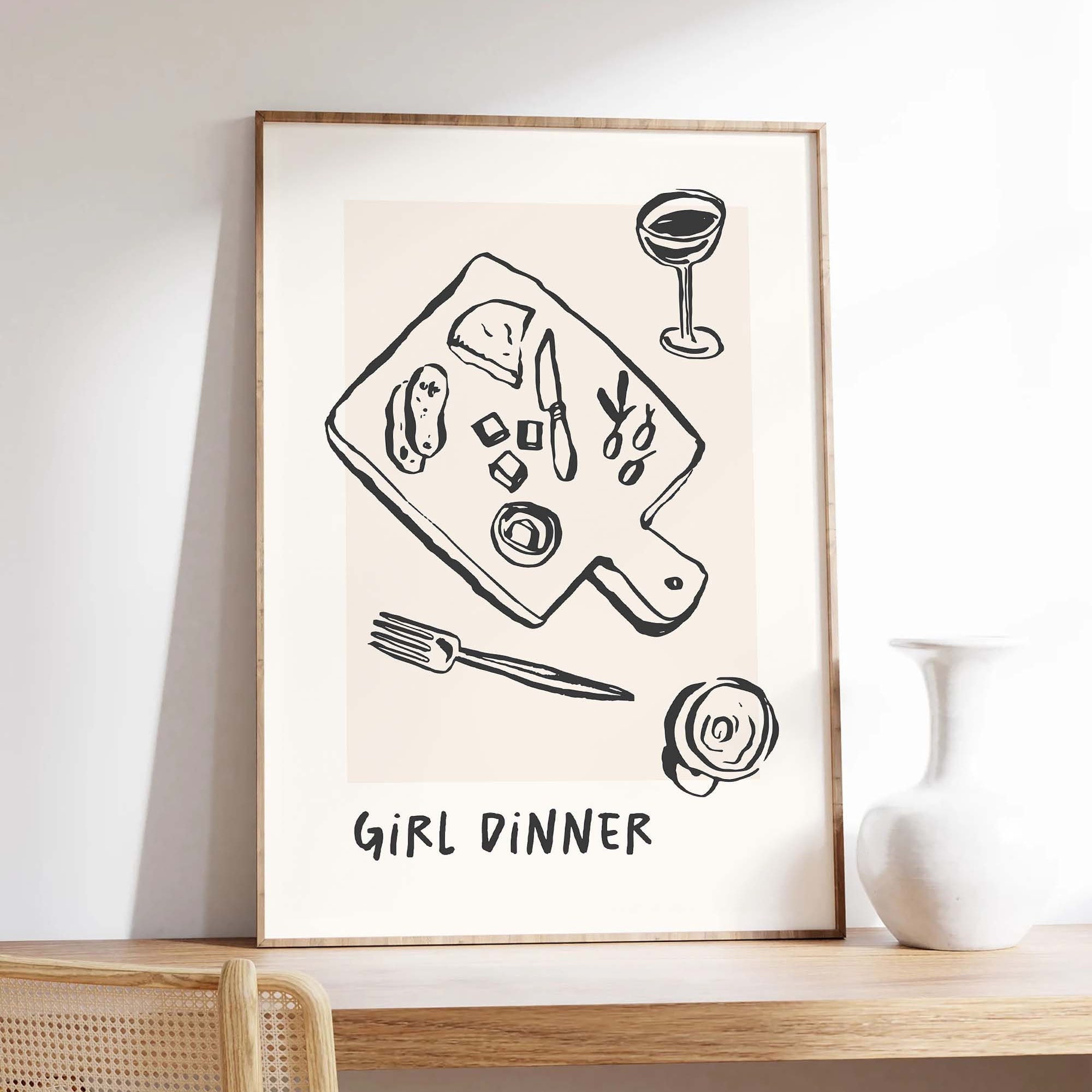 Girl Dinner Print - Image 4